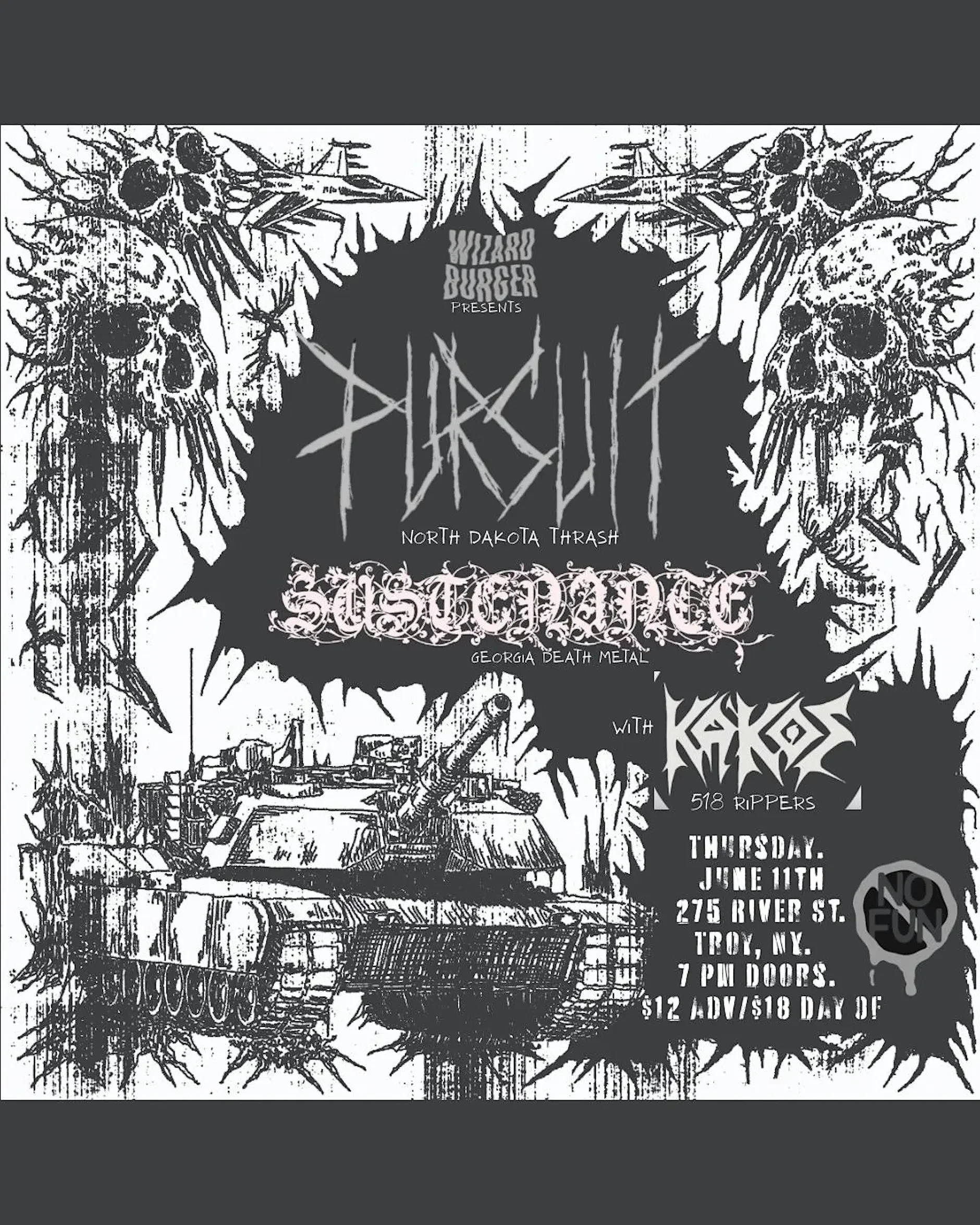 Pursuit / Sustenance / Morticide / Kakos