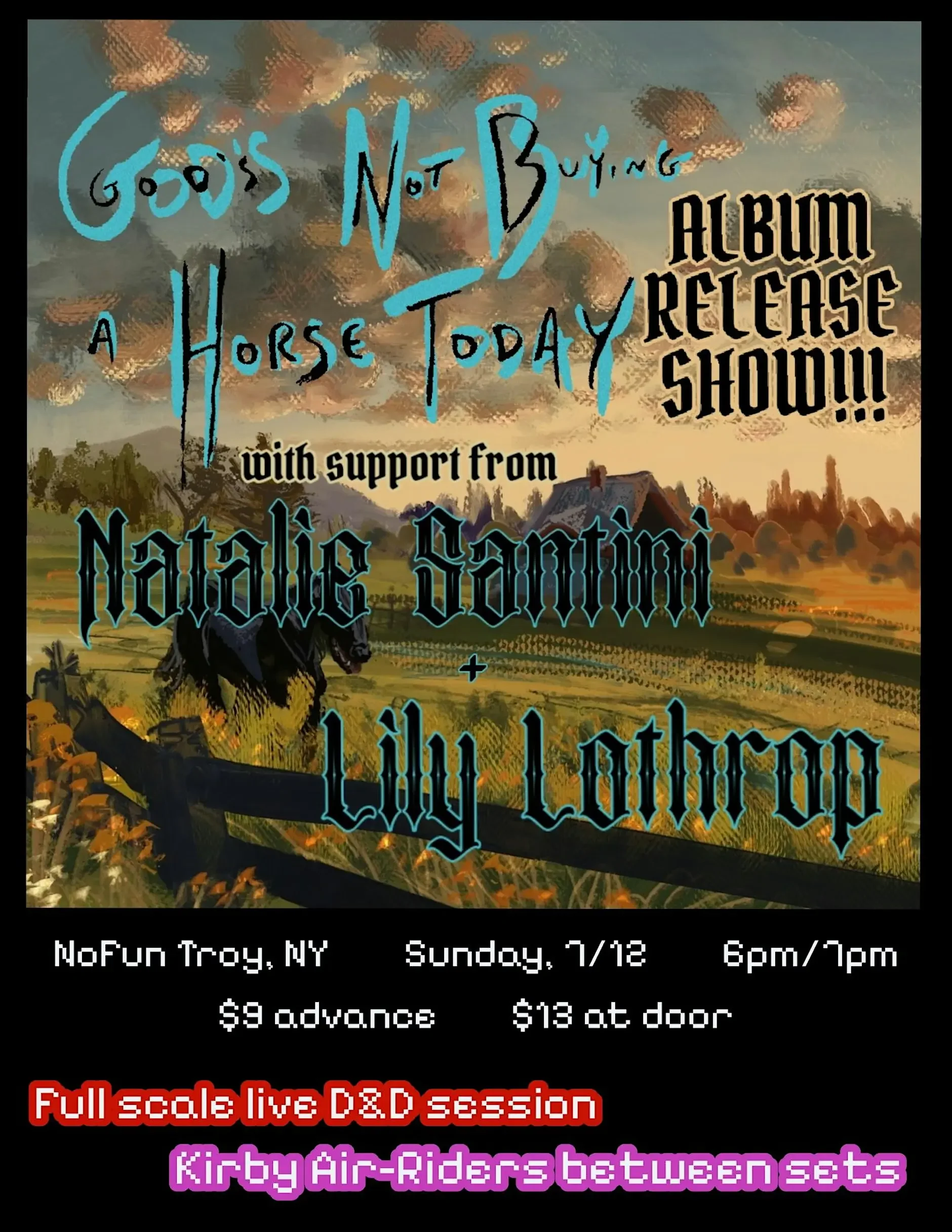 God's Not Buying a Horse Today (Release Show) / Natalie Santini / Lily Lothrop