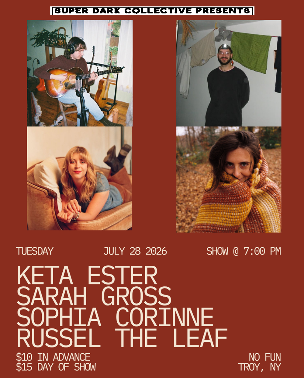 Keta Ester / Sarah Gross / Sophia Corrine / Russel the Leaf
