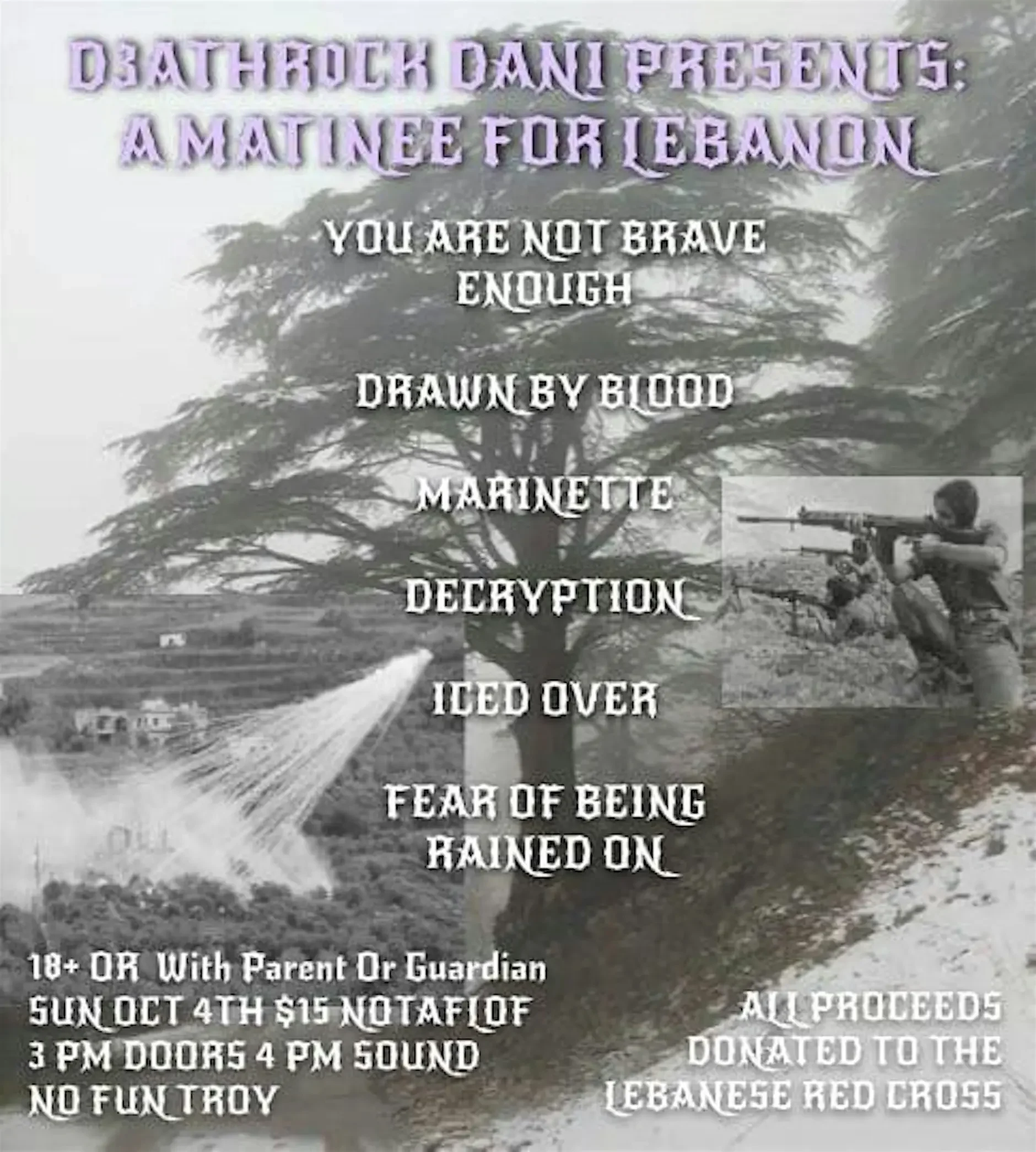 Deathrock Dani Presents: Matinee for Lebanon