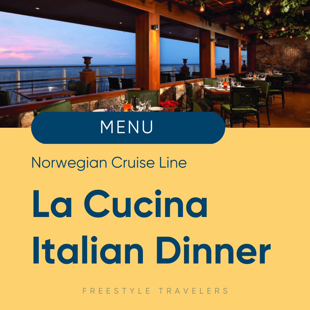 2024 Norwegian Cruise Line PDF Menus With Prices & Drinks — Freestyle