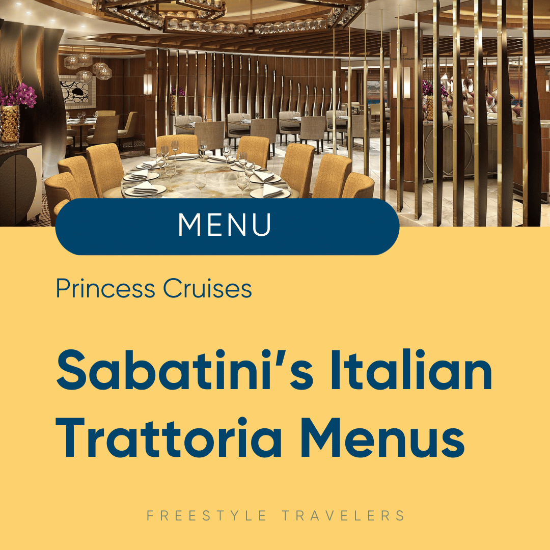 Updated Princess Cruises Full Menu PDFs with Prices & Info