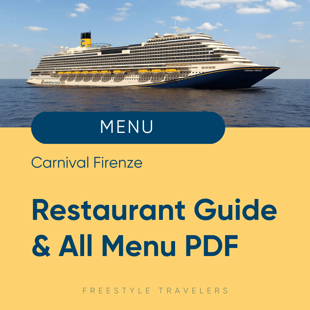 Ship Food Menu Cruise Ship Guides - Menus, Info, Photos, & More — Freestyle Travelers