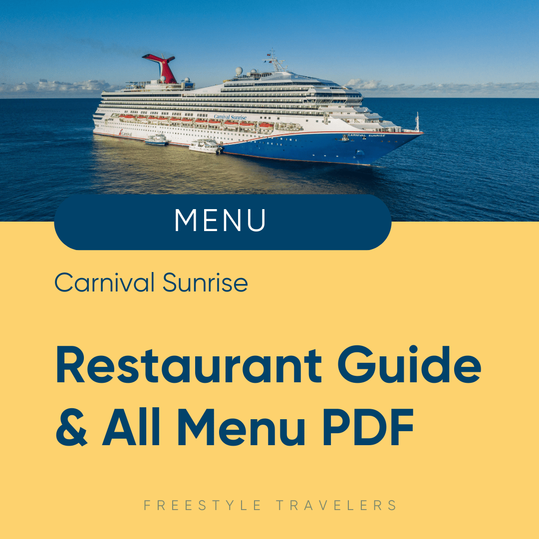 Cruise Ship Guides - Menus, Info, Photos, & More — Freestyle Travelers