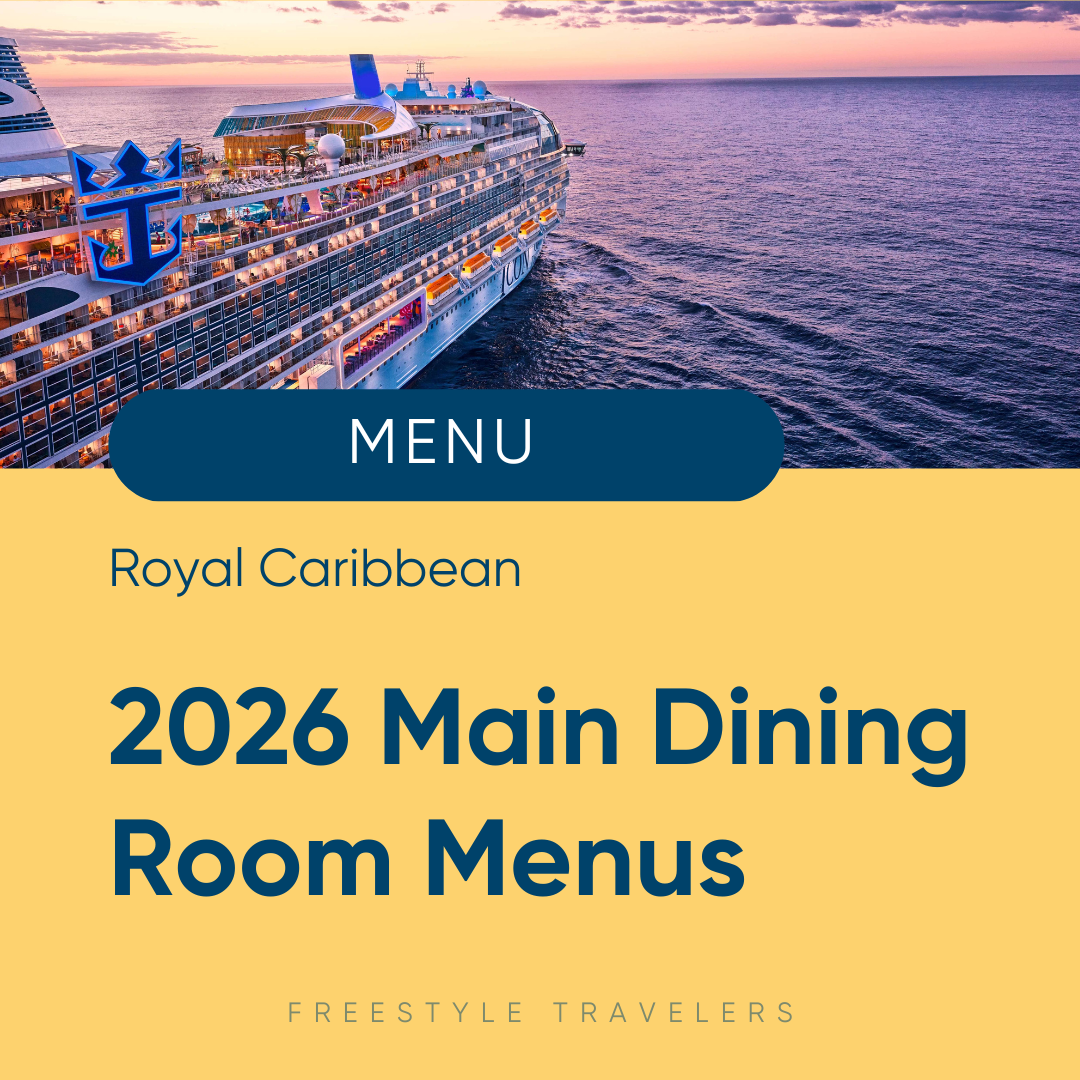 2026 Royal Caribbean New PDF Menus and Dining Guide - Breakfast, Lunch, &amp; Dinner Menus