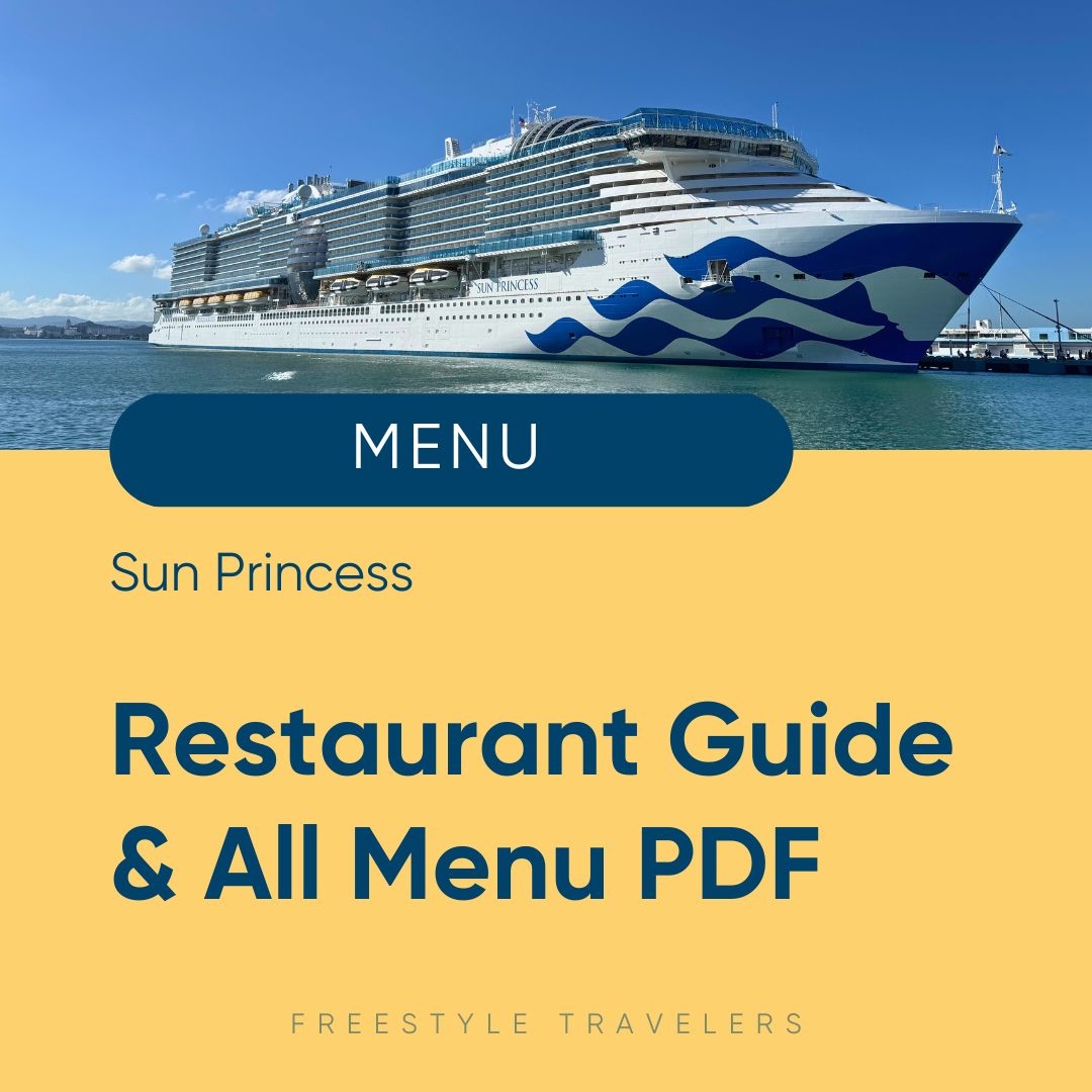 Sun Princess Complete Restaurant Guide &amp; PDF Menus