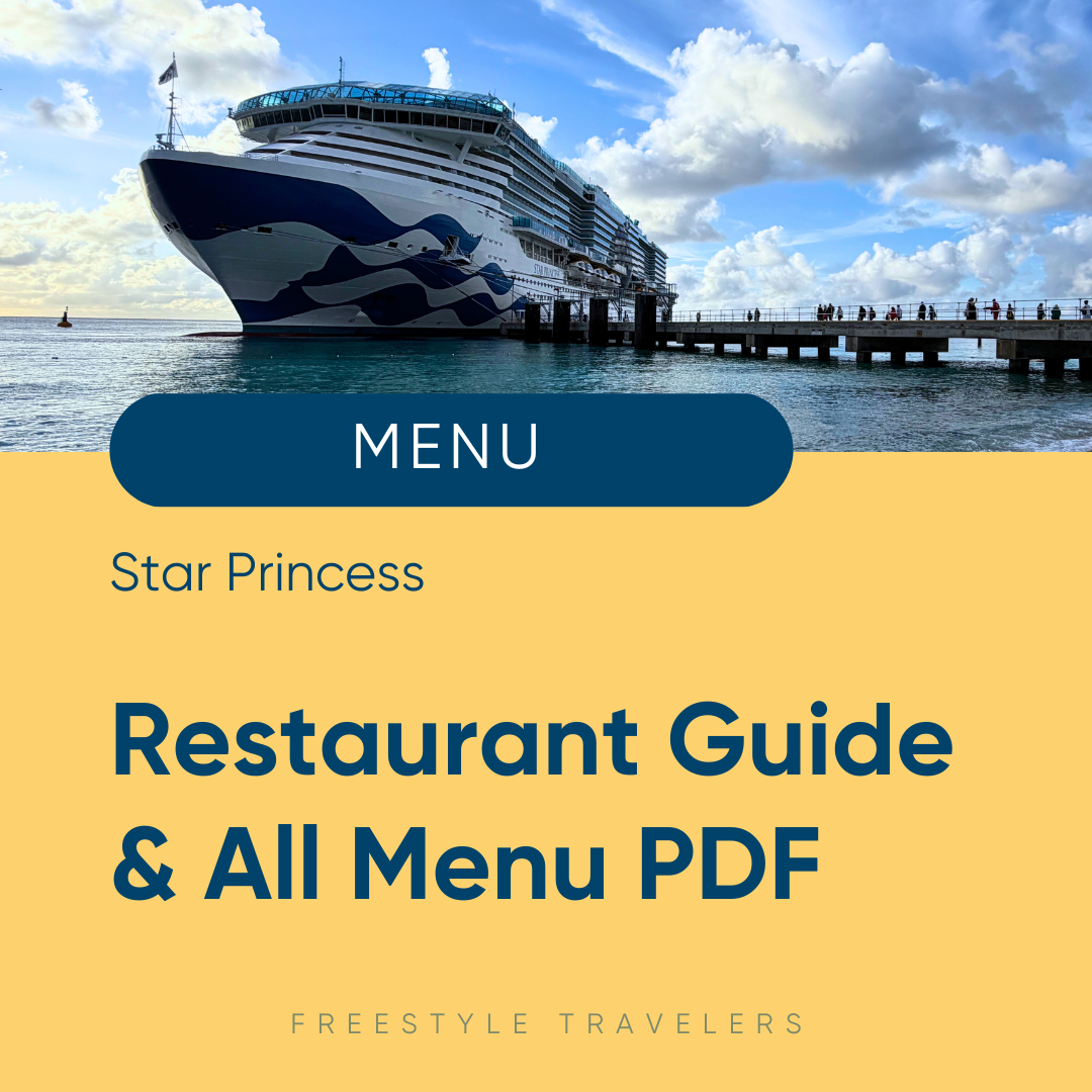 Star Princess Complete Restaurant Guide &amp; PDF Menus