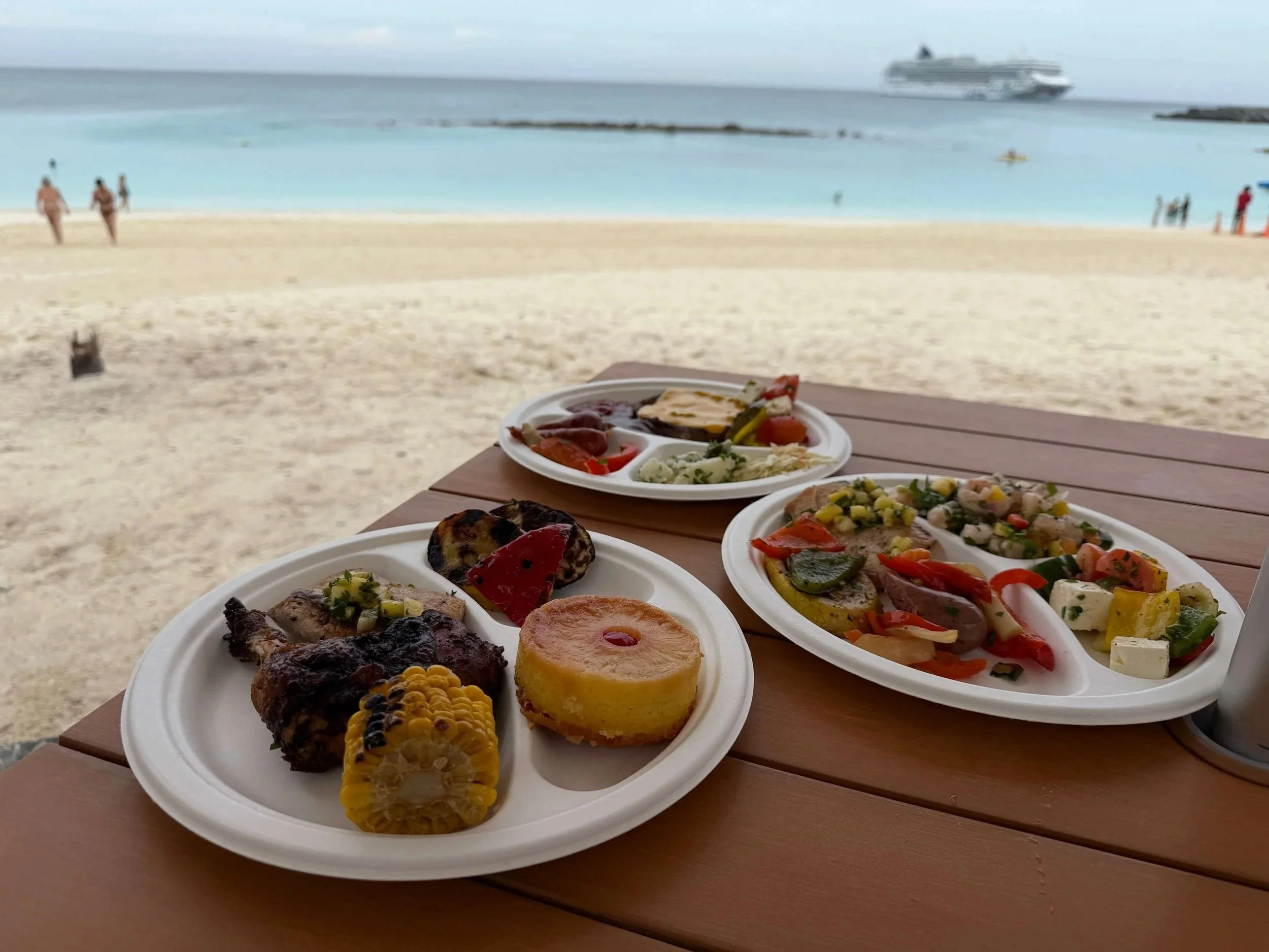 Great Stirrup Cay Food © Freestyle Travelers
