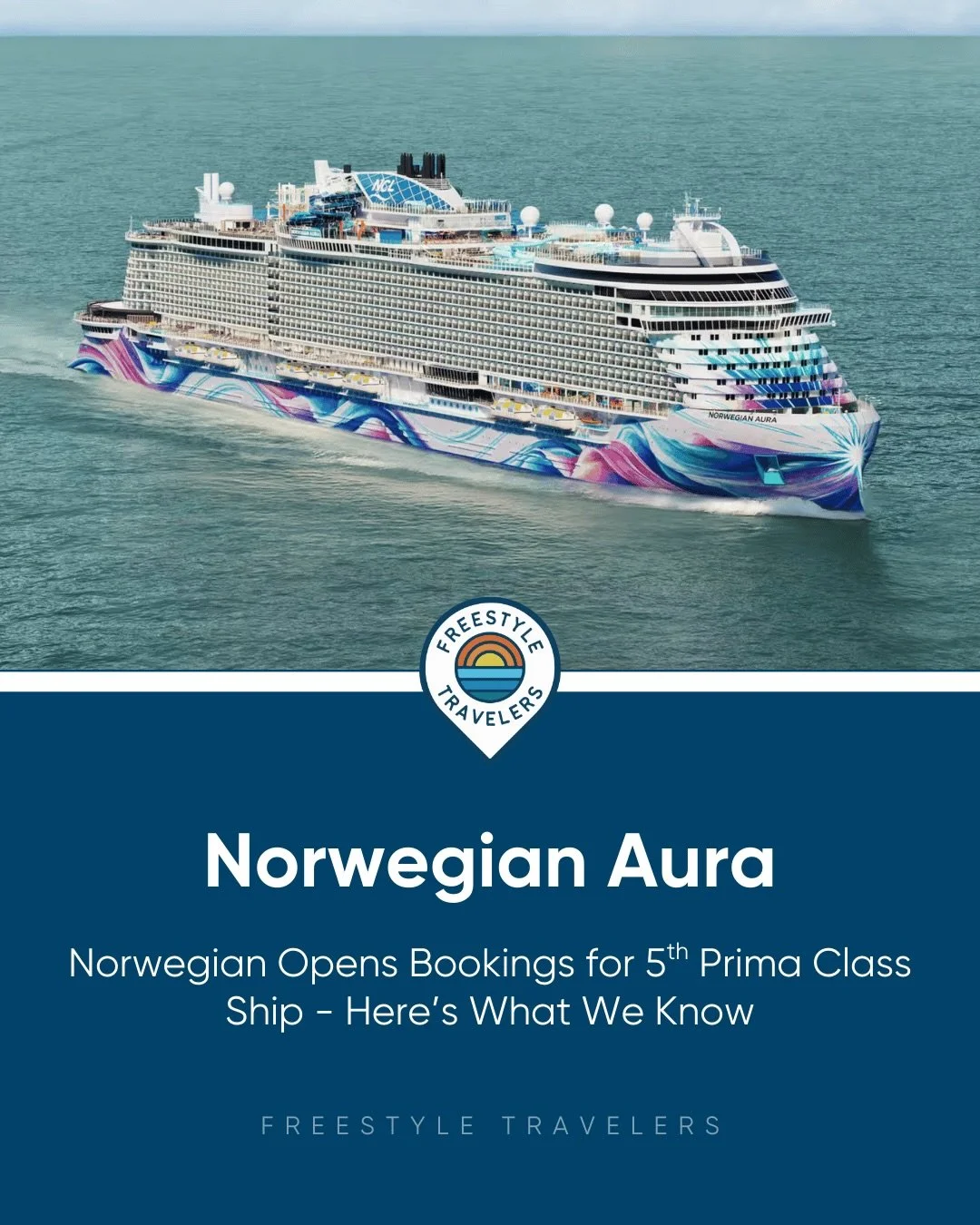 Norwegian Cruise Line&rsquo;s newest ship, Norwegian Aura, is now open for sale, with sailings beginning in May 2027. After a Mediterranean sailing and a transatlantic crossing, the ship will homeport in Miami, offering seven-day Caribbean itinerarie