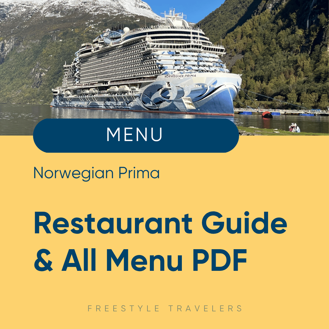 Norwegian Prima Complete Restaurant Guide &amp; PDF Menus
