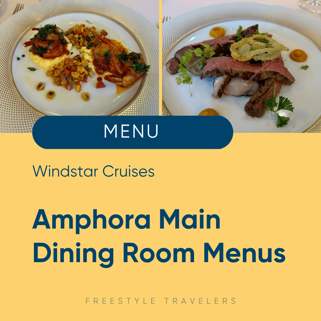 Windstar Cruises Amphora Main Dining Room - 2026 PDF Menus &amp; Photos