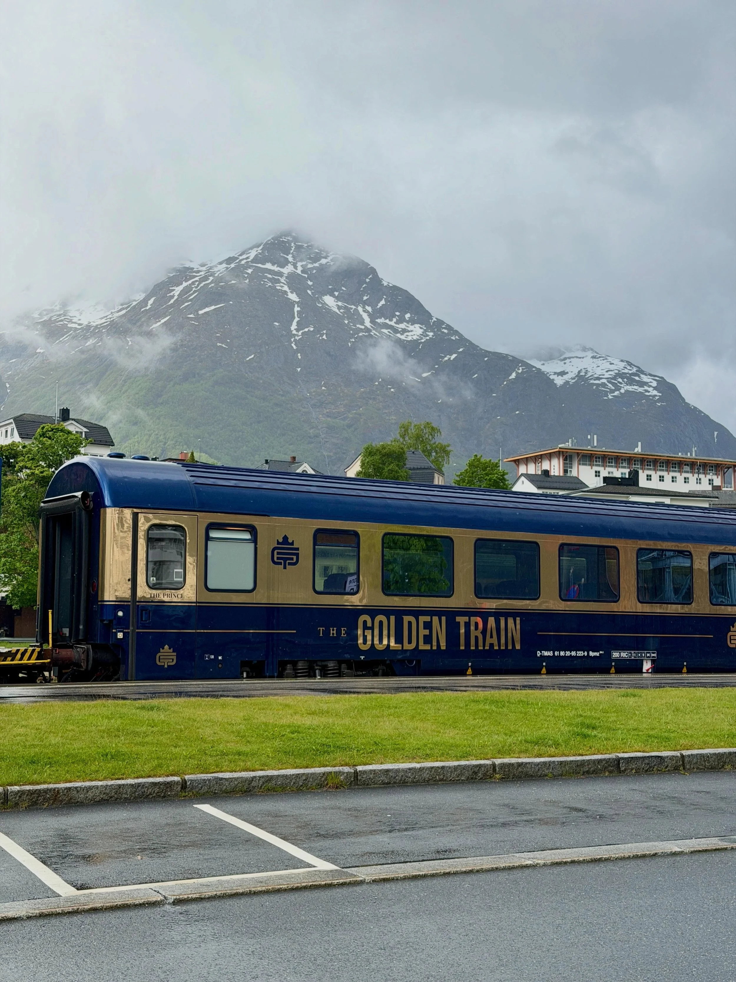 &Aring;ndalsnes, Norway 🚞 We rode The Golden Train into the Romsdalen Valley! Despite the rain and fog, we had incredible views of Trollveggen (the largest vertical cliff face in Europe) and the surrounding valley. There&rsquo;s still so much to see
