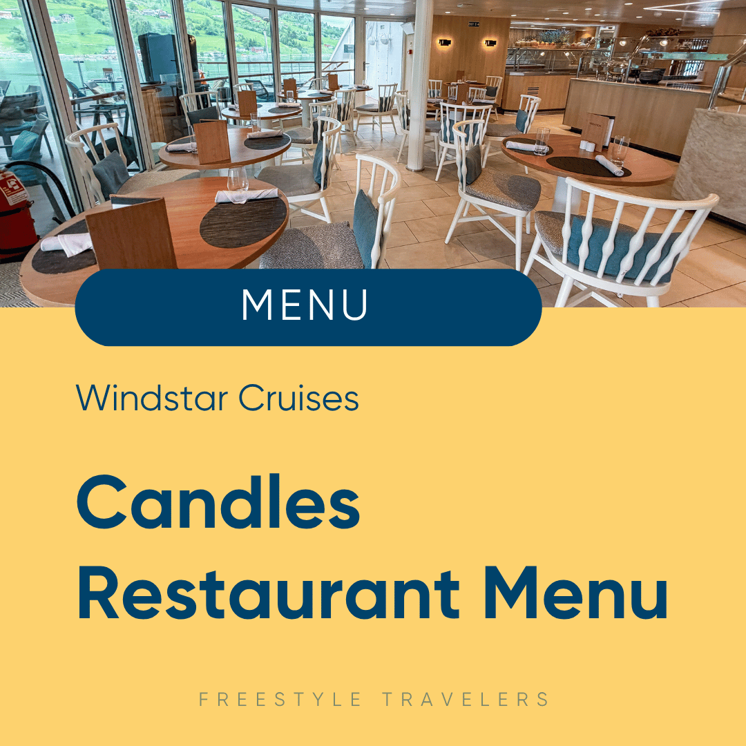 Windstar Cruises Candles Restaurant - PDF Menu &amp; Photos 