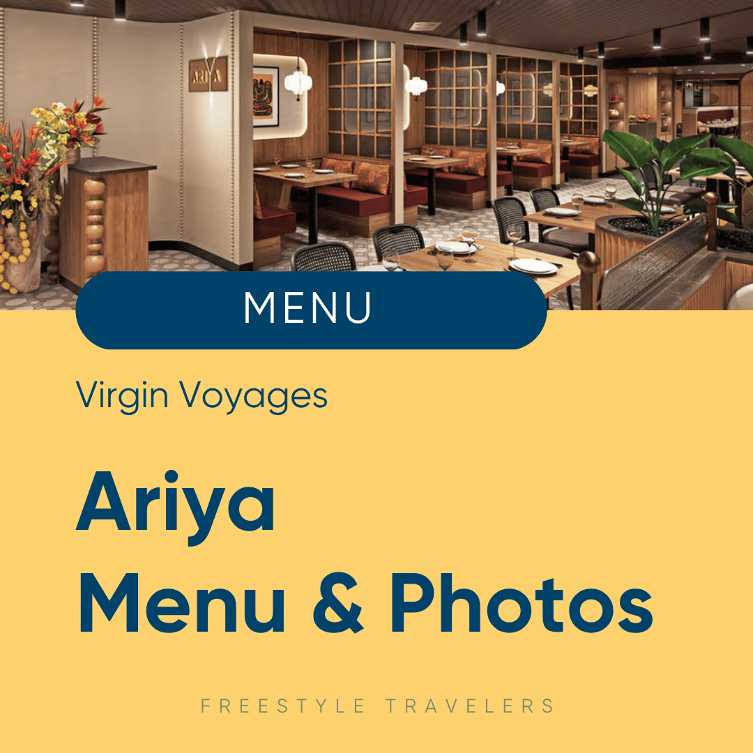 Virgin Voyages Ariya by Razzle Dazzle PDF Menus, Drinks &amp; Photos