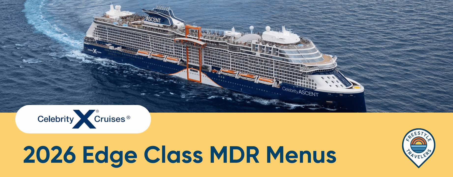 Celebrity Edge Menu, Celebrity Apex Menu, Celebrity Beyond Menu, Celebrity Ascent Menu, Celebrity Xcel Menu
