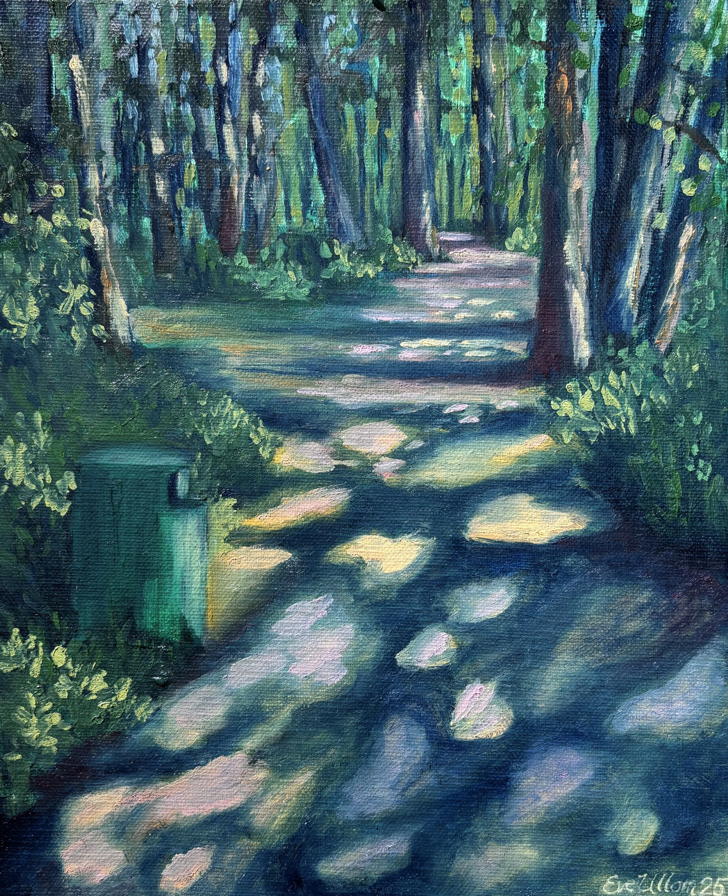 Marks we leave, 2025, oil on canvas, 27 x 22 cm