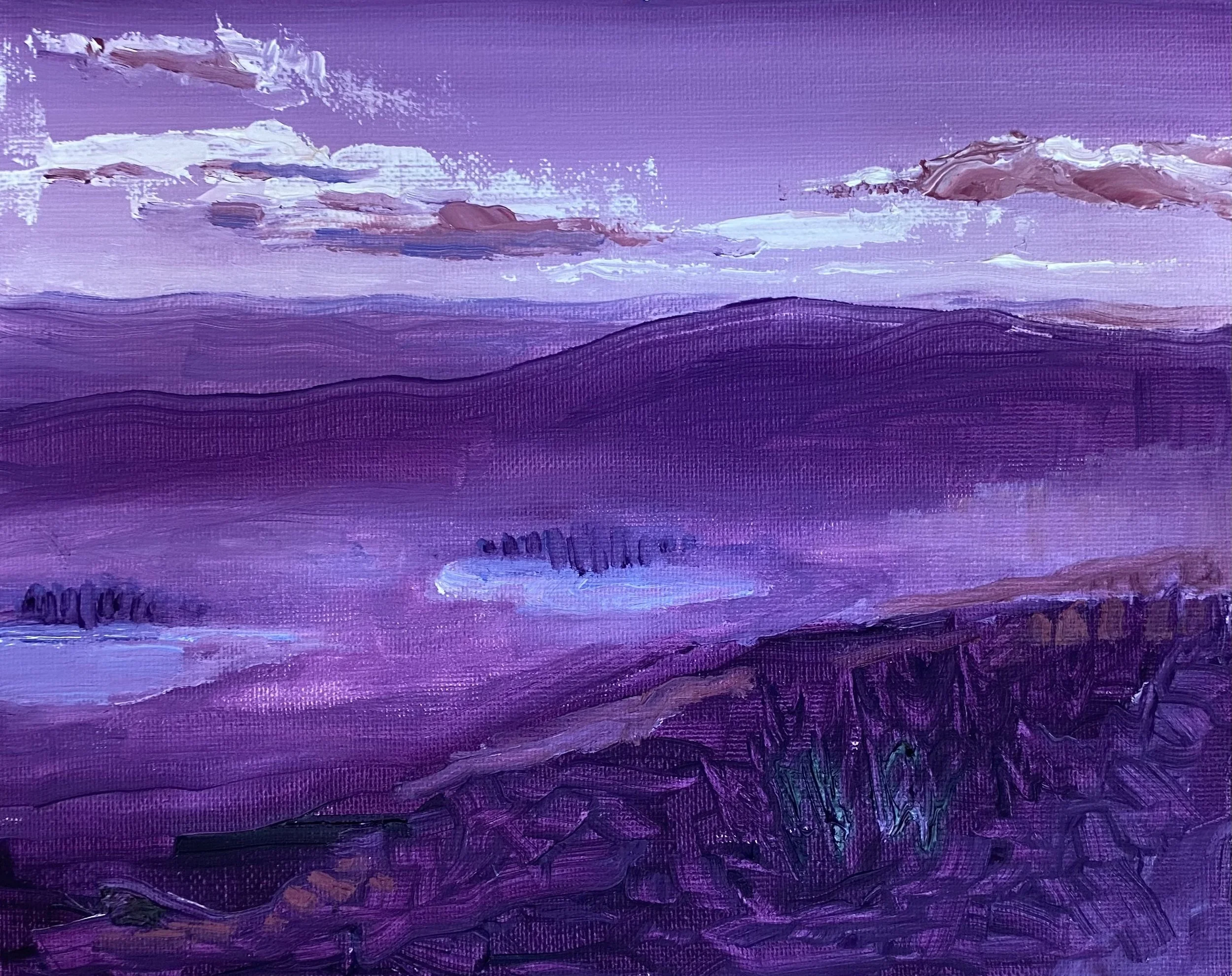 Almost winter, 2023, oil on canvasboard