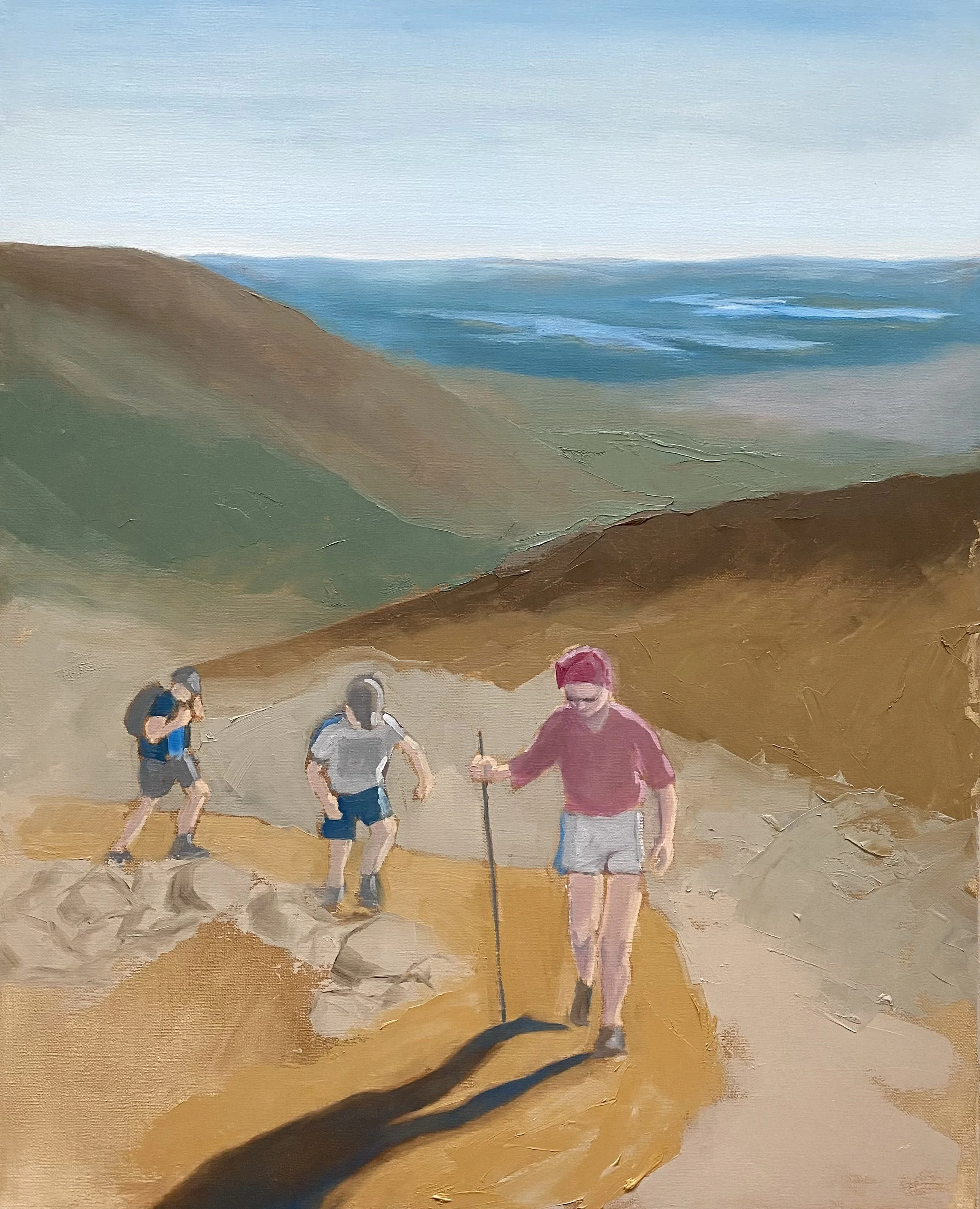 Almost at the top, 2023, oil on canvas