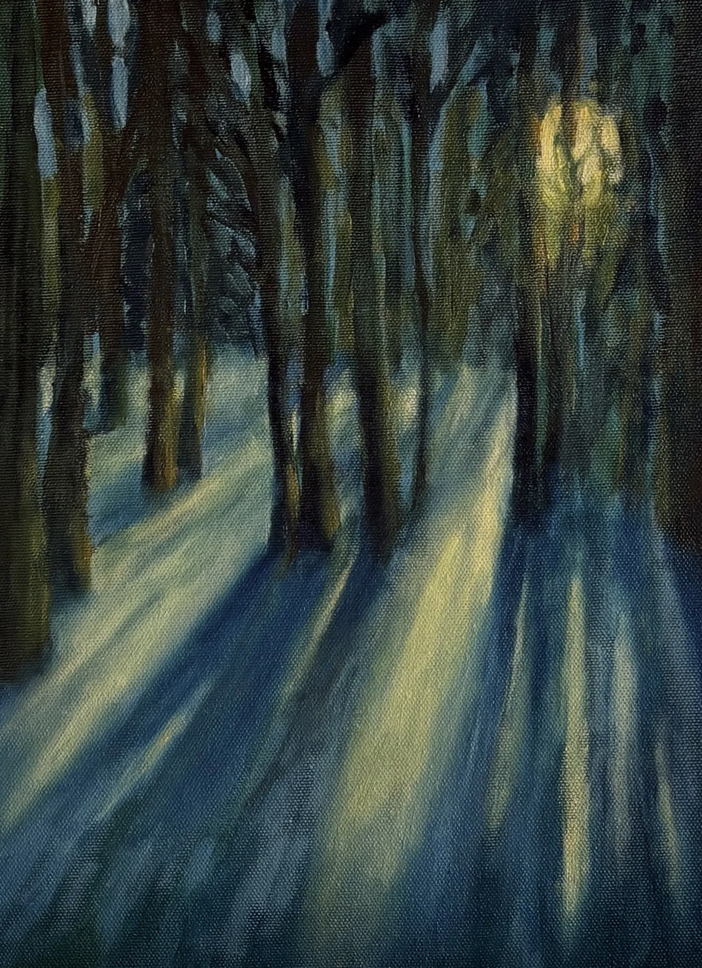 Shadows of the forest, 2025, oil on canvas, 33 x 24 cm