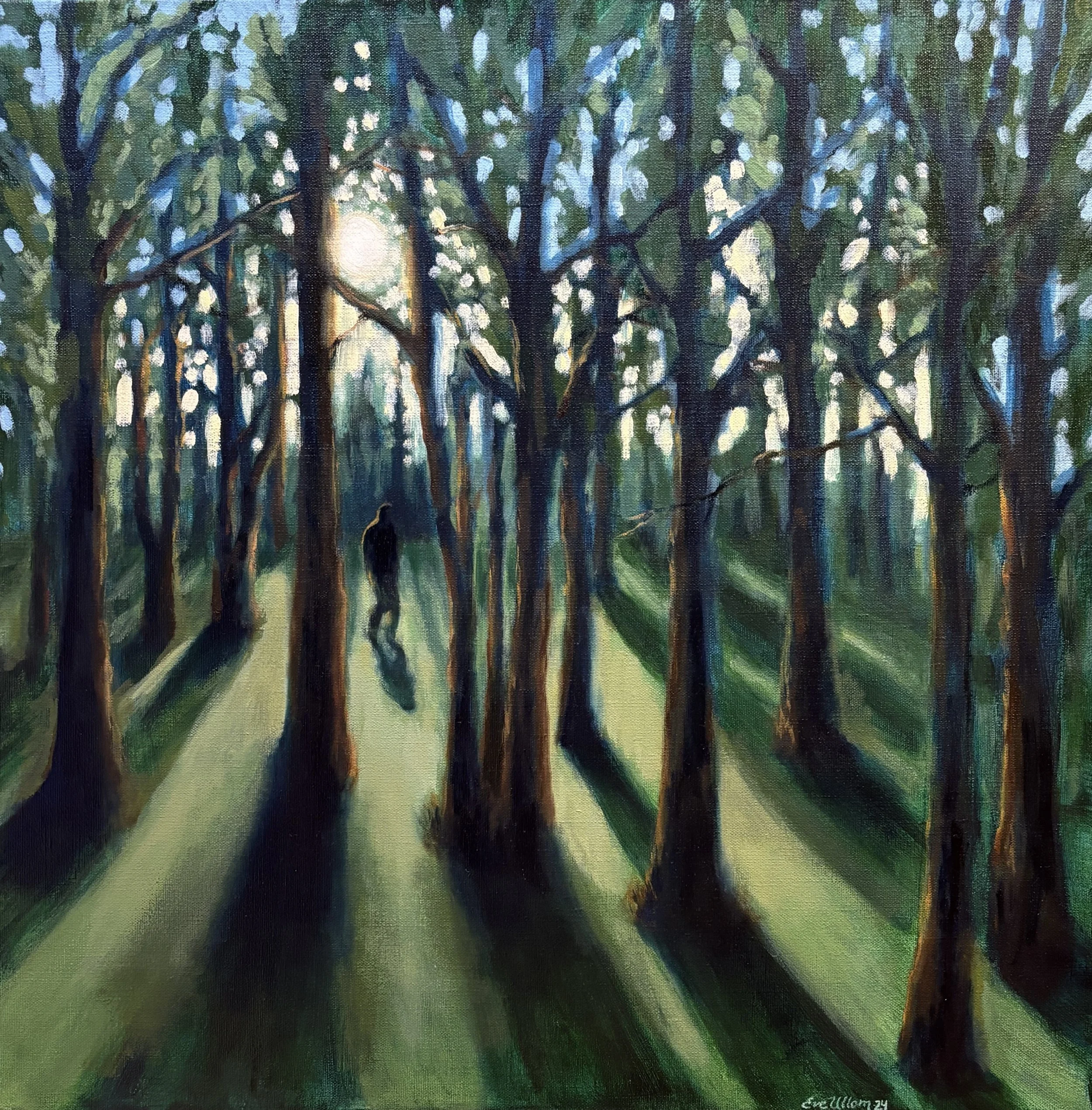 In the best company, 2024, acrylic and oil on canvas, 
60 x 60 cm