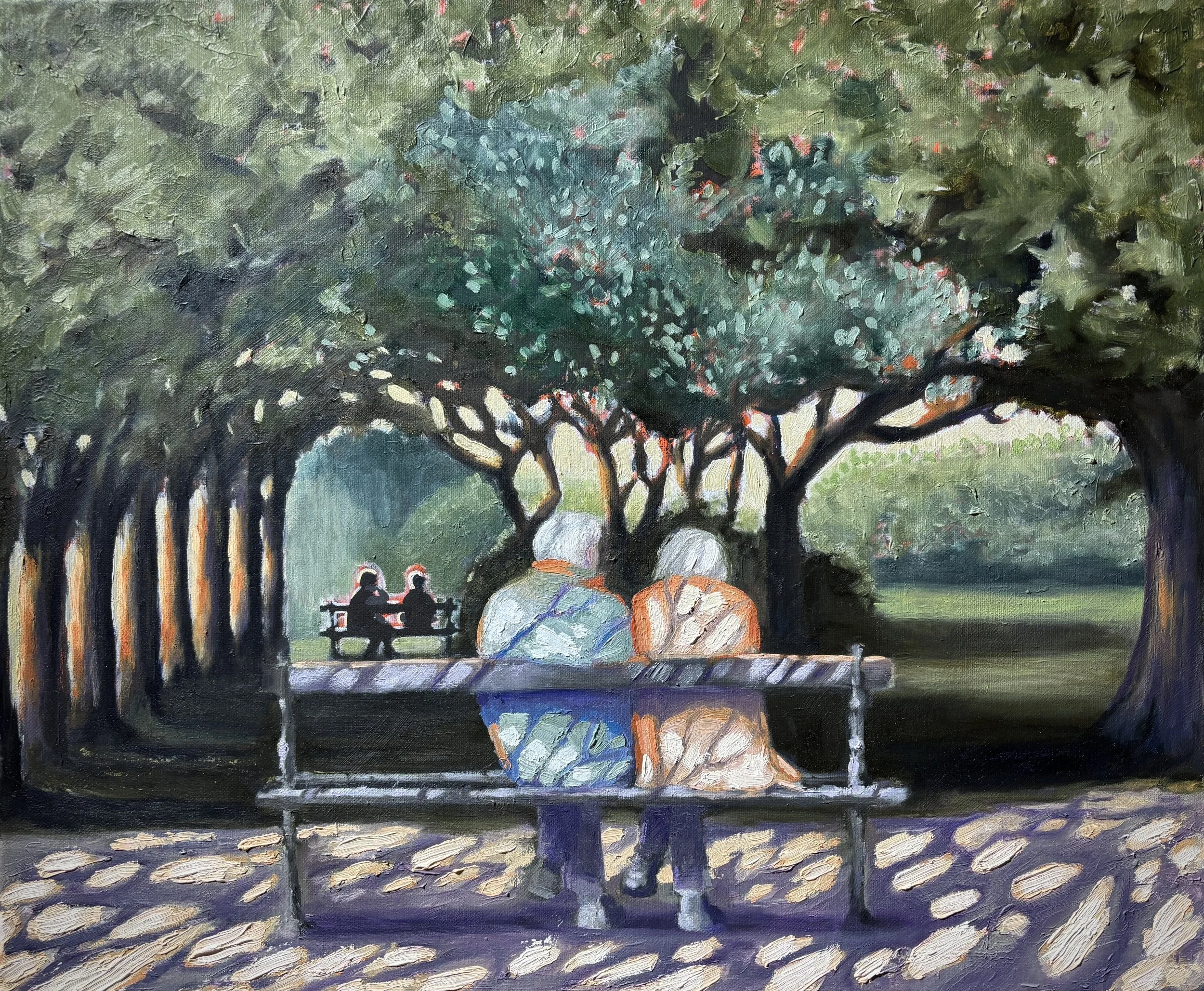 In memories (How we used to be),
2024, oil on canvas, 
54 x 66 cm