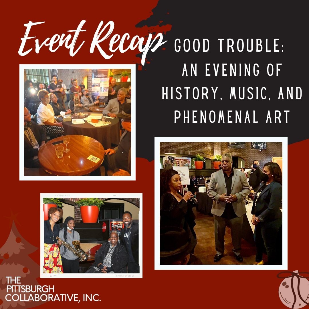 On December 14th, the Pittsburgh Collaborative made good trouble at the historic Paschal's Restaurant in the West End of Atlanta
.
We at the Pittsburgh Collaborative kicked off our holiday by partnering with the Blackberry Arts Collective to provide 