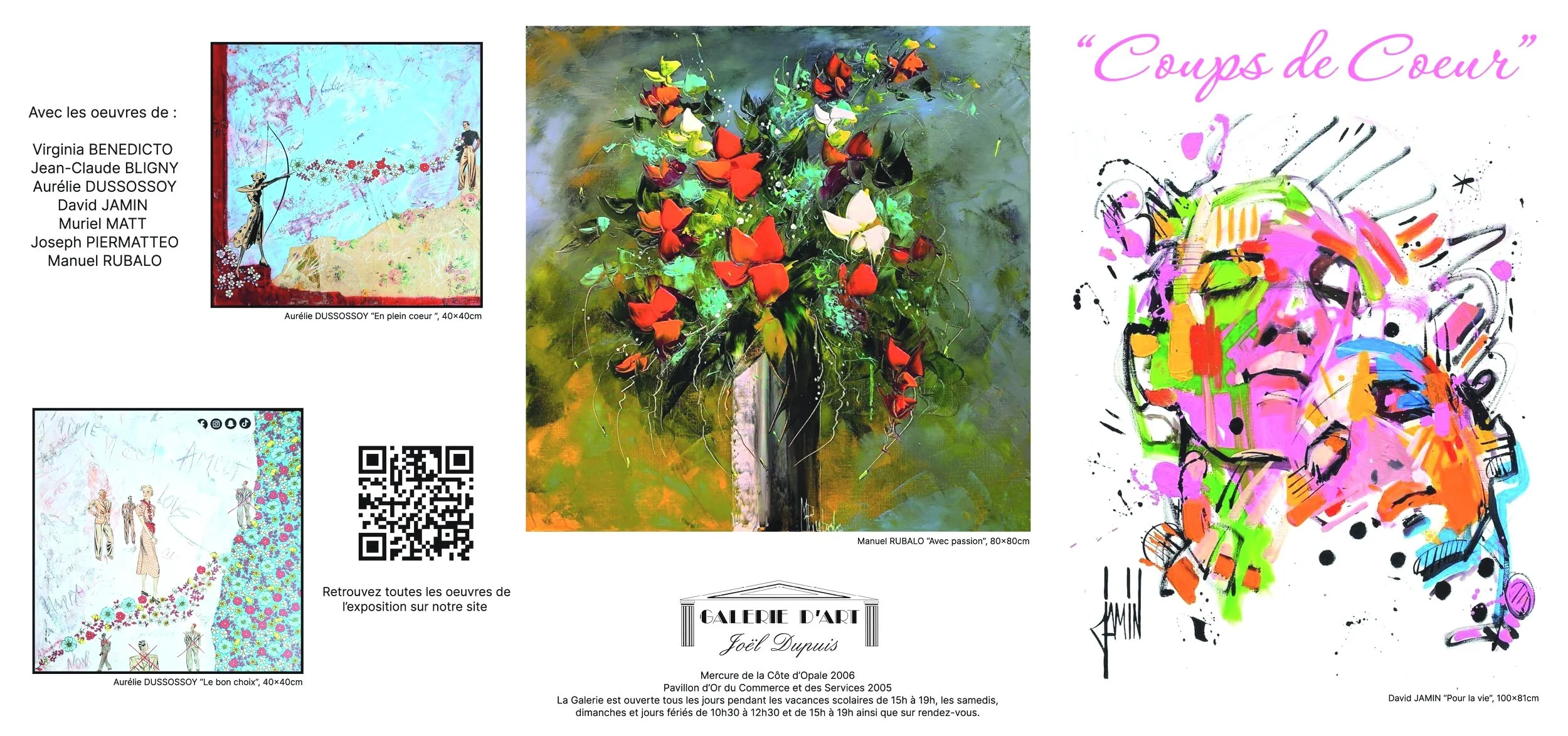 Exposition collective à la Galerie d'art Joël Dupuis du 25/01/2025 au 02/03/2025