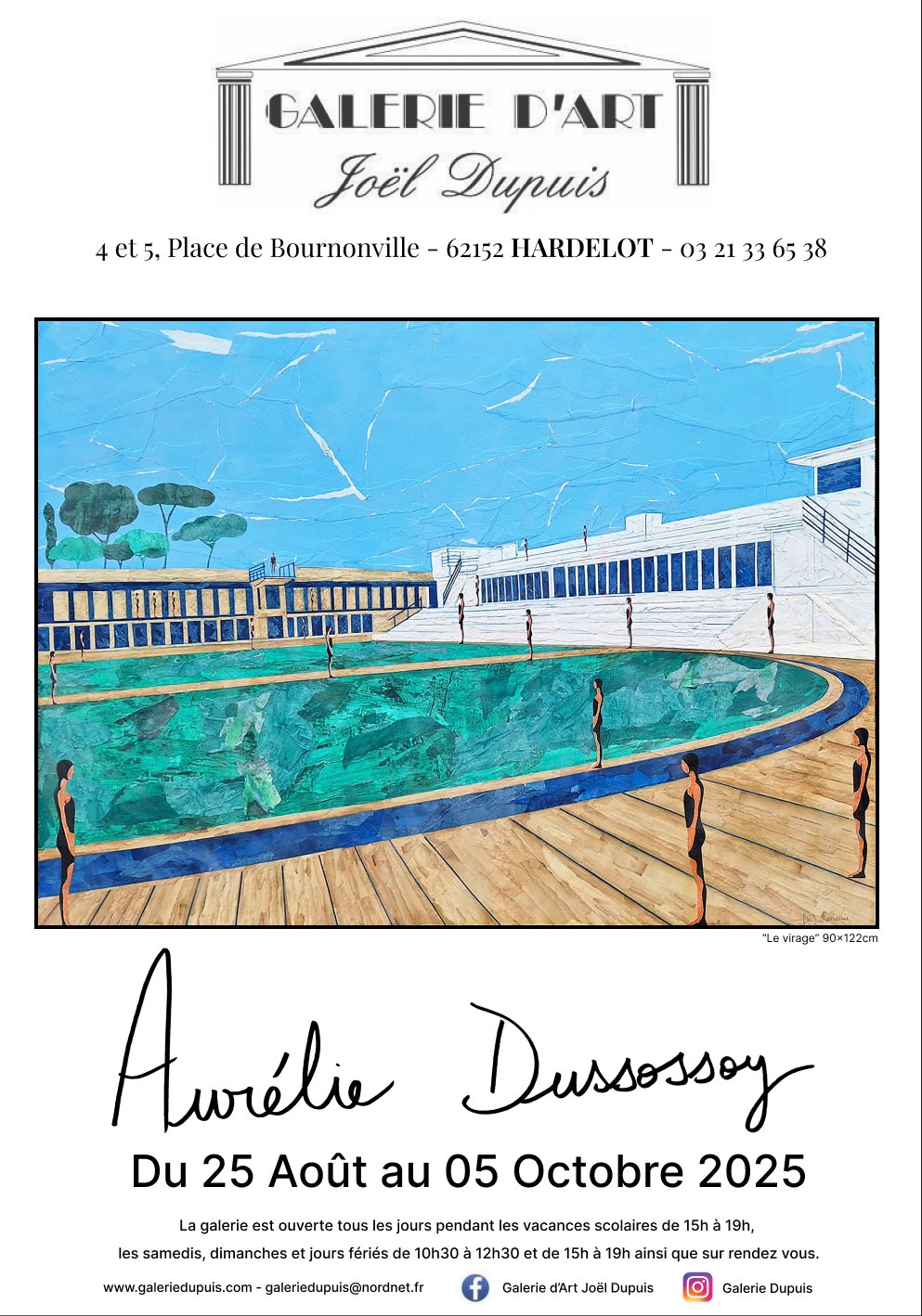 Exposition Solo Aurélie Dussossoy - Galerie Dupuis Hardelot plage