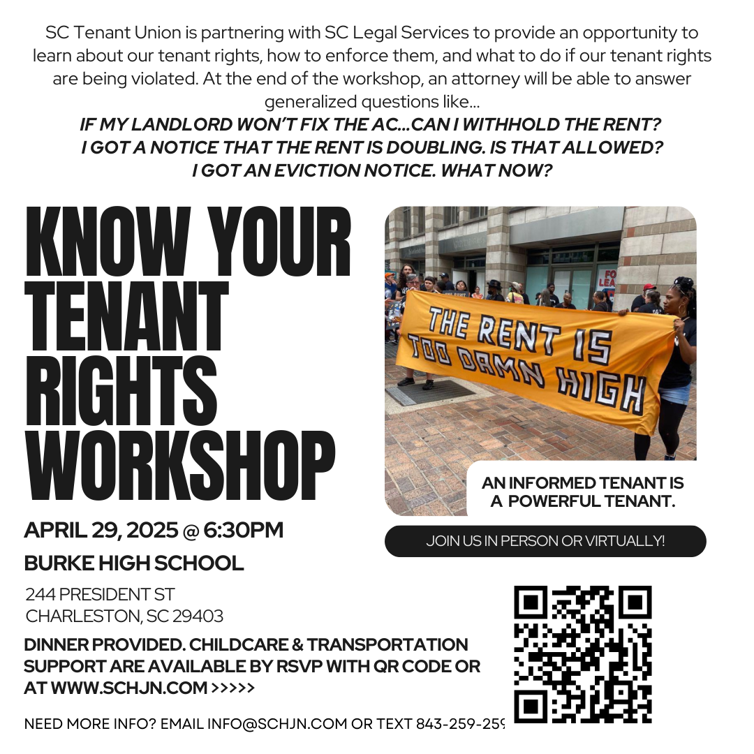 Know Your SC Tenant Rights — SC TENANT UNION