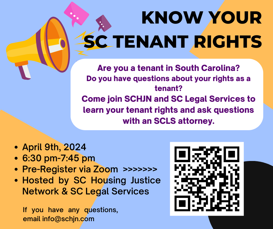 Know Your SC Renter Rights — SC TENANT UNION