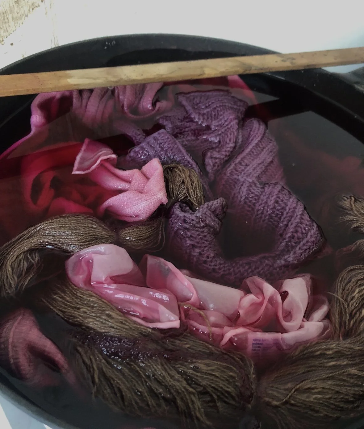 Plantefarveworkshop med valnød og cochenille