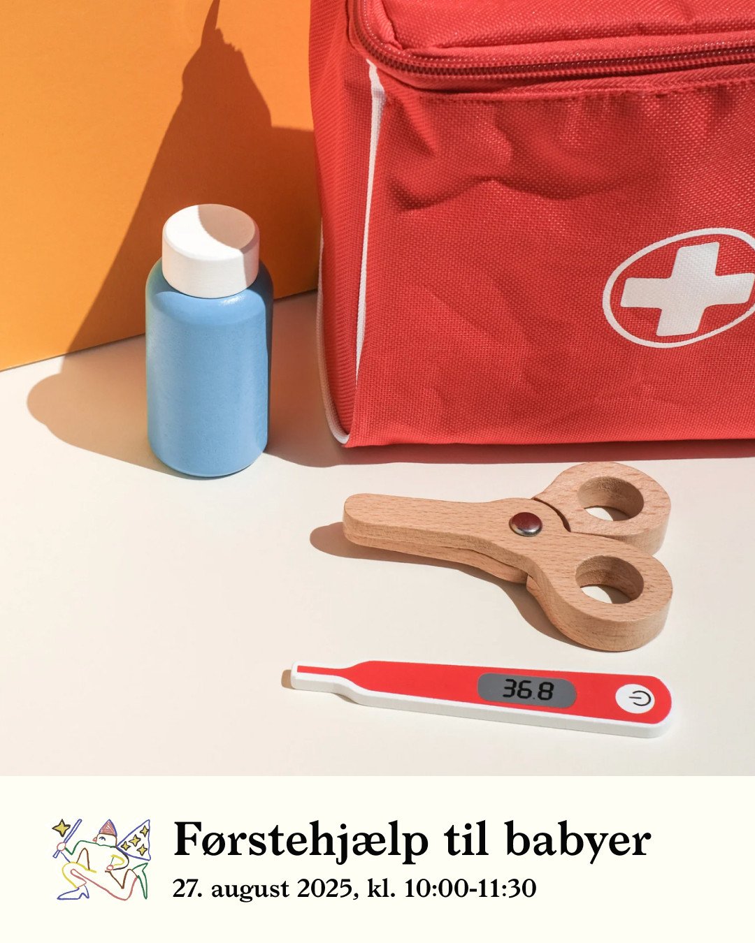 F&Oslash;RSTEHJ&AElig;LP til babyer og sm&aring;b&oslash;rn. ⁠
⁠
Dette kursus i f&oslash;rstehj&aelig;lp til babyer skal give nye for&aelig;ldre de n&oslash;dvendige f&aelig;rdigheder og viden til at kunne handle effektivt og hurtigt, hvis deres barn