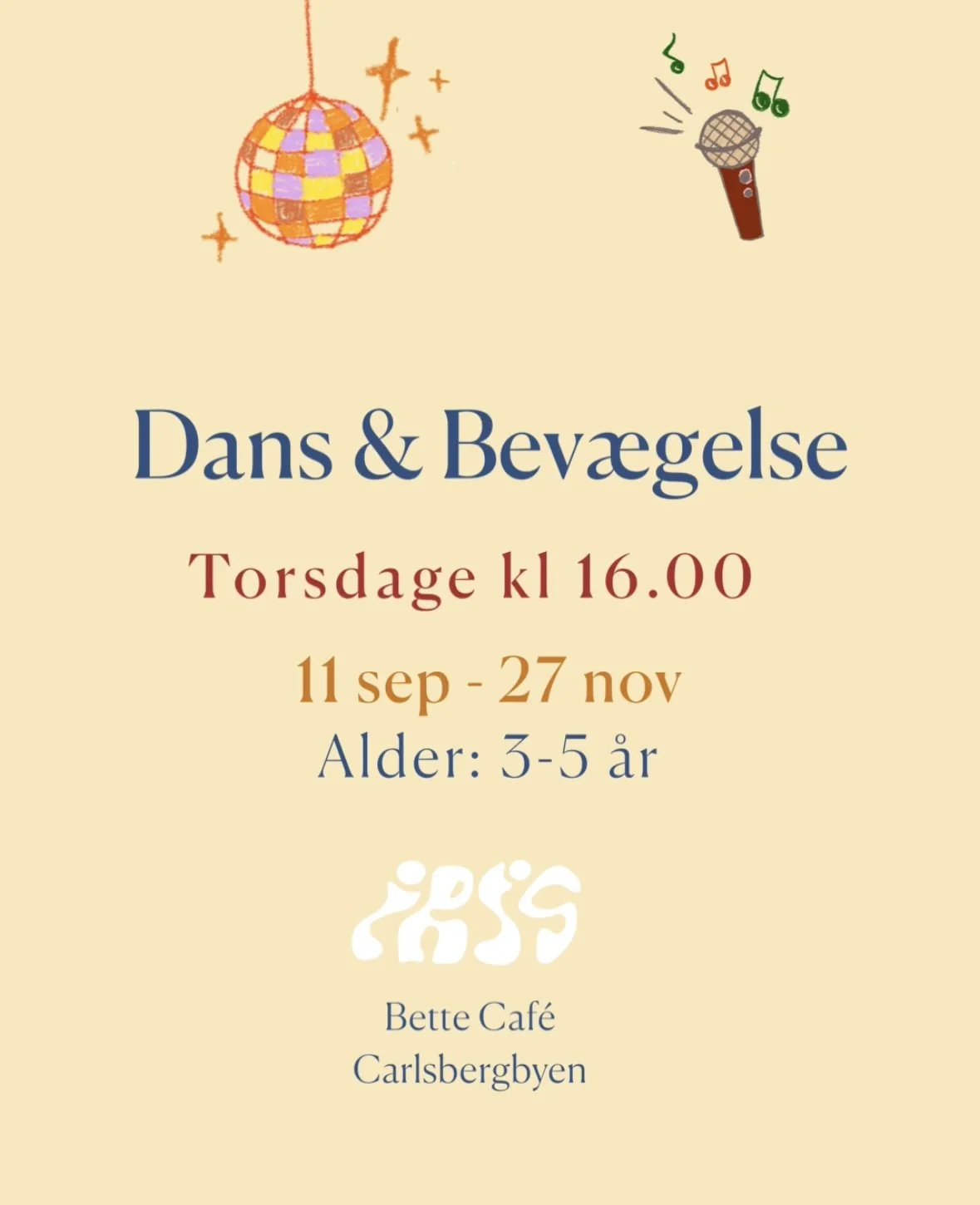 Dans og bevægelse (3-5år) Torsdage kl 16.00