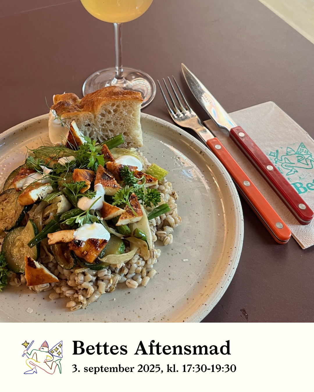 Bettes Aftensmad: Vegetarisk sommermenu