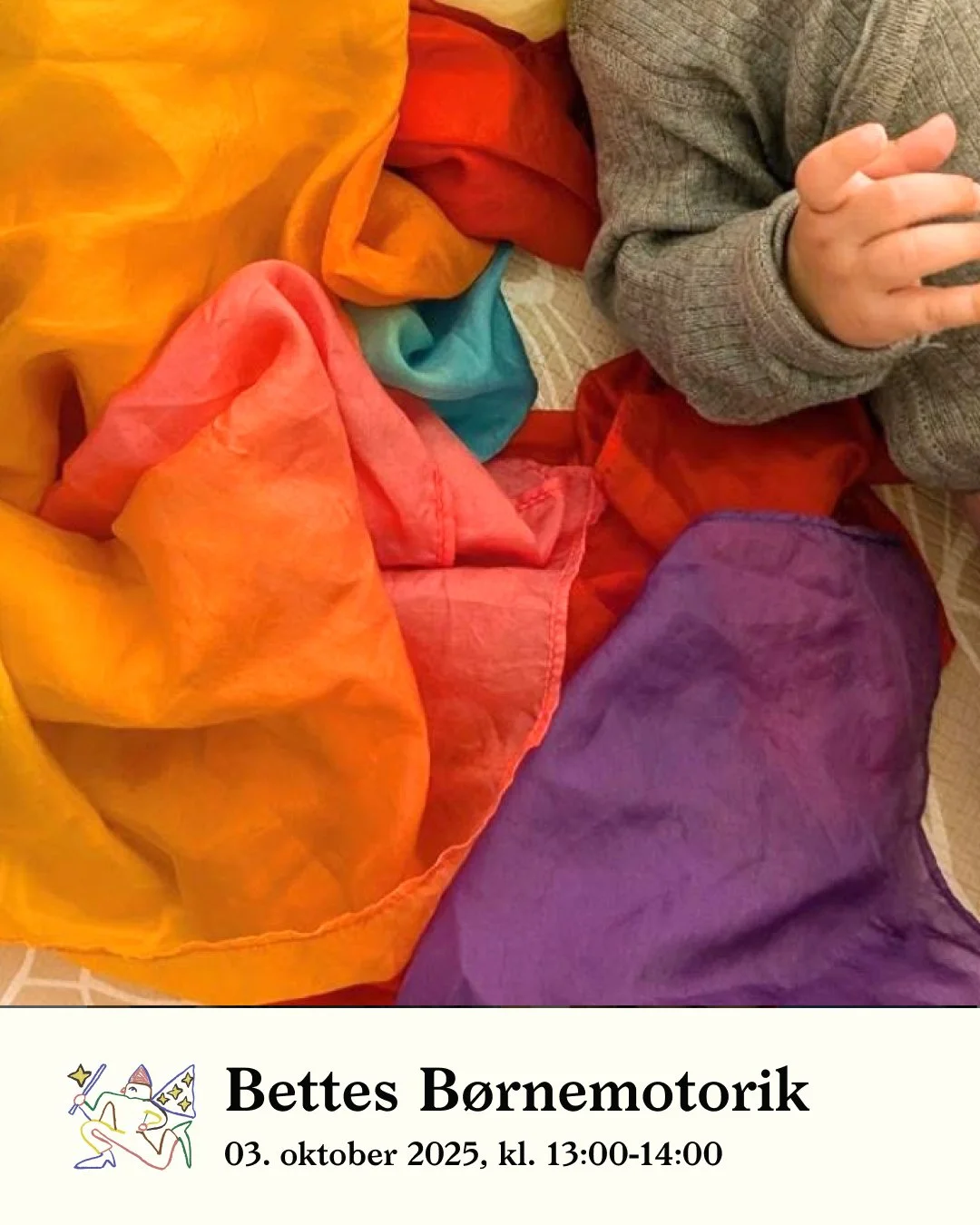 BETTES B&oslash;rnemotorik ⁠
For b&oslash;rn p&aring; 4-12 m&aring;neder. ⁠
⁠
- i dejligt samarbejde med @bornemotorikken⁠
⁠
Book billet online p&aring; bette.cafe⁠
Her kan du ogs&aring; se andre datoer, samt dato for babymotorik for b&oslash;rn p&ar