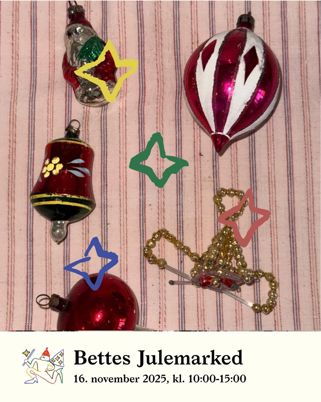 ✨🎅 Julen begynder p&aring; Bette Caf&eacute;! 🎄⁠
Den 16. november kl. 10&ndash;15 forvandler vi Bette til et hyggeligt julemarked fyldt med lokale stande, duften af gl&oslash;gg og &aelig;bleskiver, musik og masser af julehjerte ❤️⁠
⁠
Kom og find &