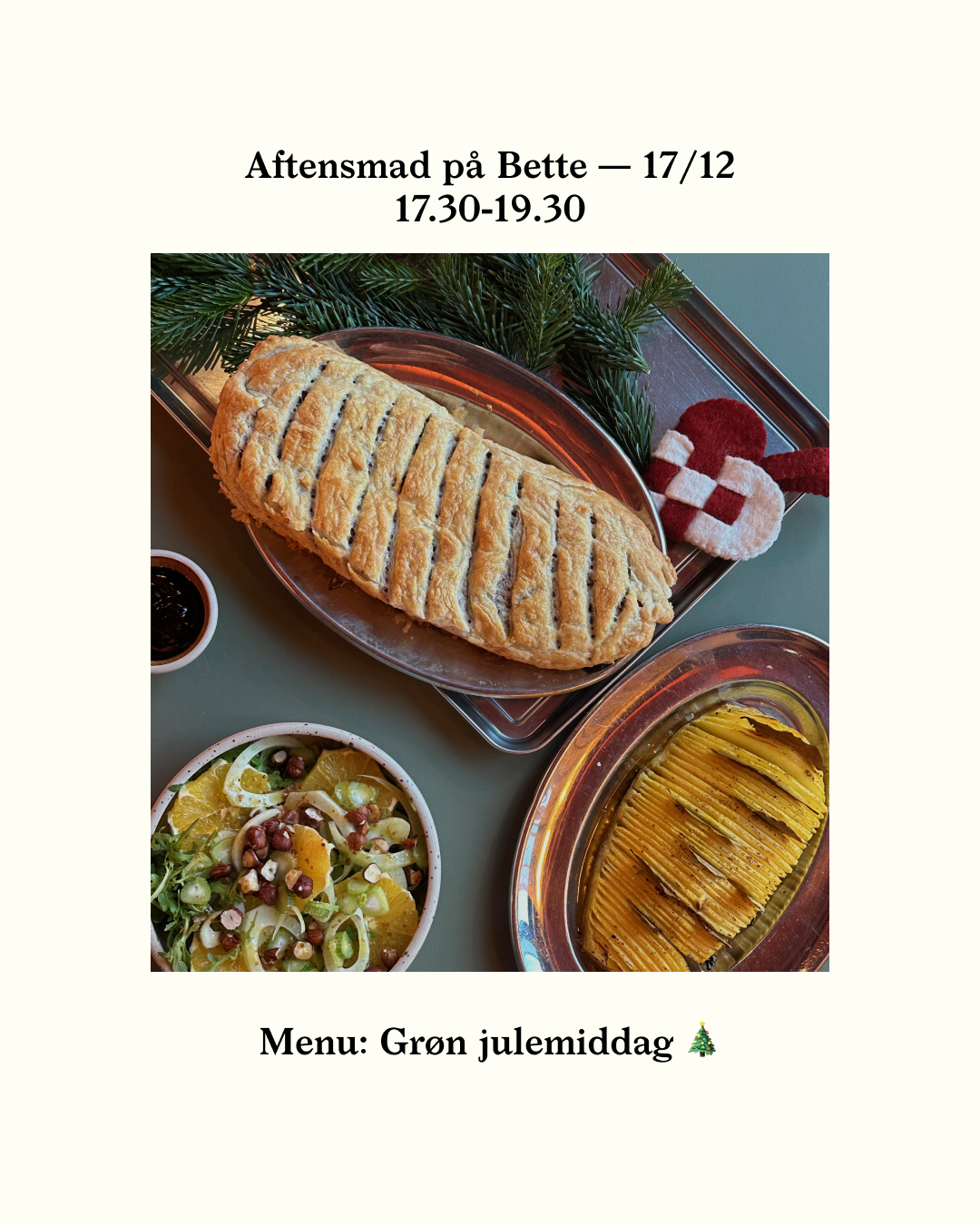Bettes Aftensmad: Grøn julemiddag