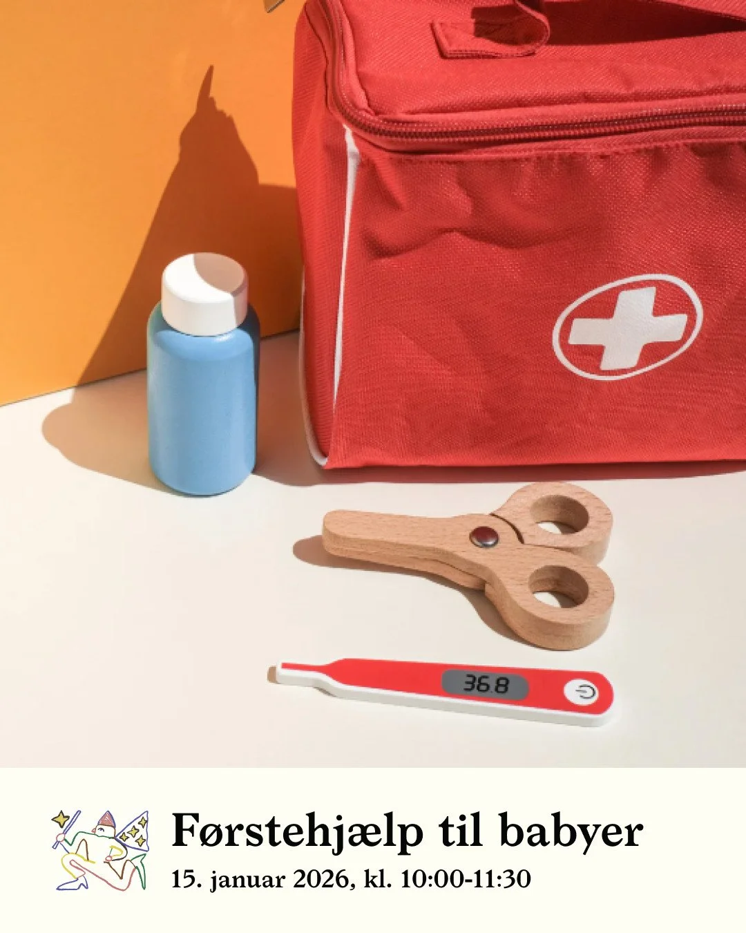 🚑 F&oslash;rstehj&aelig;lp til babyer og b&oslash;rn hos Bette Caf&eacute;⁠
⁠
Bliv tryg som for&aelig;lder! L&aelig;r at h&aring;ndtere uheld og sygdom hos sm&aring; b&oslash;rn &ndash; fra fremmedlegemer og hjertestop til forbr&aelig;ndinger og for