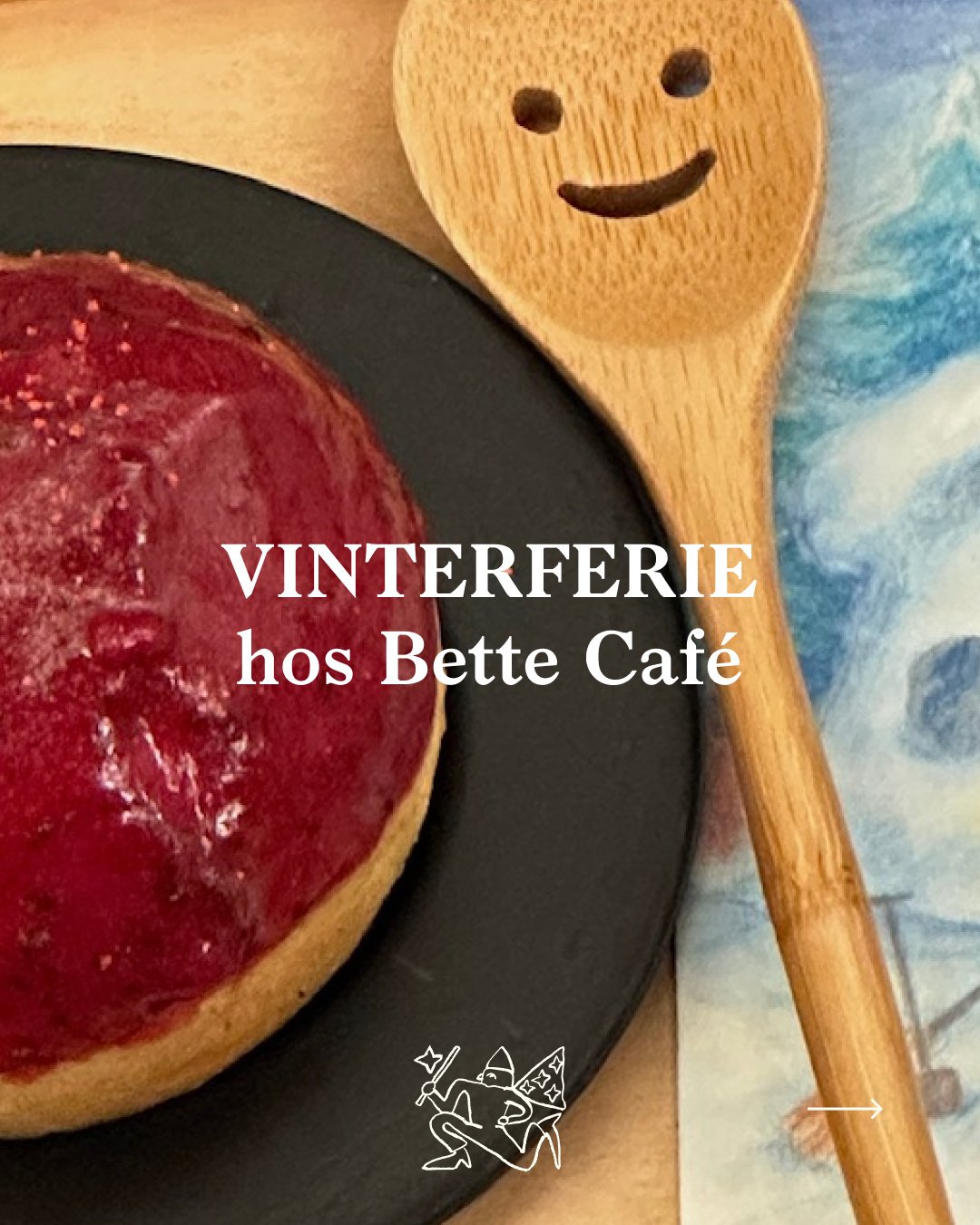 ❄️ Vinterferie i uge 7 hos Bette Cafe ❄️⁠
⁠
Vi har fyldt vinterferien med leg, bev&aelig;gelse, kreativitet og hygge for b&aring;de store og sm&aring; 💙⁠
⁠
🧁 Pynt din egen kage tirsdag til fredag.⁠
🥋 Capoeira med &amp; uden for&aelig;ldre⁠
🤸&zwj;