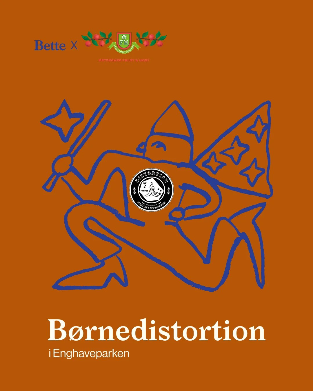 🎈 B&oslash;rneDistortion 2026 🎈⁠
⁠
Bette Caf&eacute; x &Oslash;sterg&aring;rd Mosteri rykker ind i Enghaveparken d. 4/6 kl. 14&ndash;19 ☀️🌿⁠
⁠
Kom forbi til god kaffe, &oslash;kologisk juice, hyggelige combos og kreative aktiviteter for de sm&arin