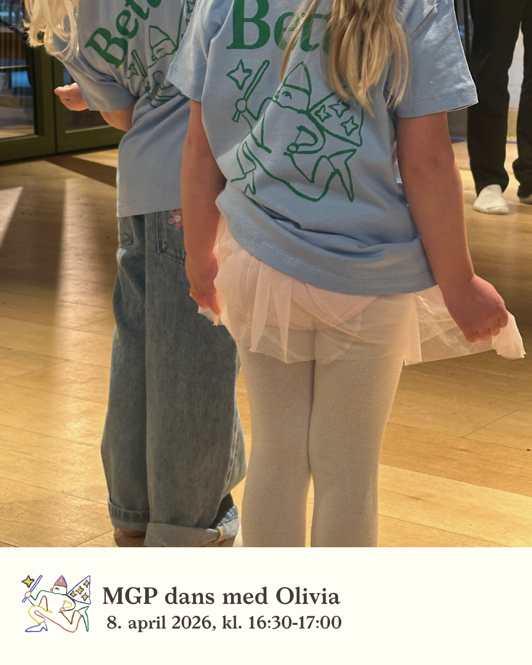 Piger på dansehold hos Bette Café i Carlsberg Byen