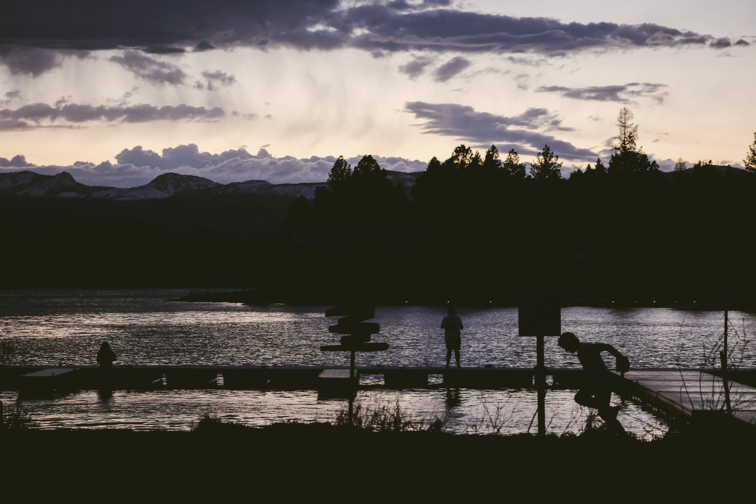 A group of kids fish and talk late into the night on the dock in front of Lindey's Steakhouse, on May 3. "I think it's time for the next generation to take the bull by the horns. And we know we need to make the decision. We'll figure out how to make