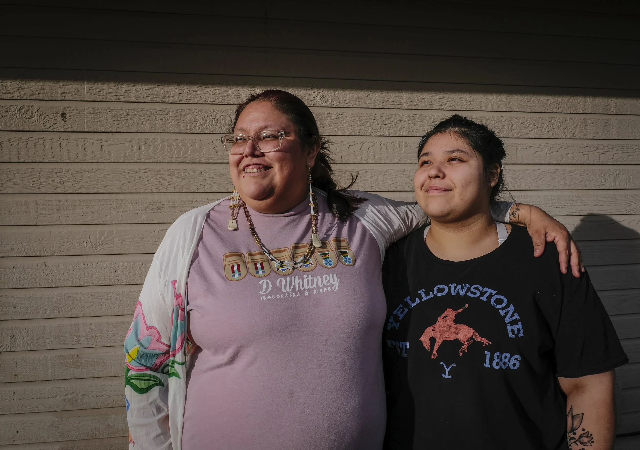 Gracie Bell and her mother, Holly Reed, live in student housing at the Salish Kootenai College with the rest of their family. They moved from the Crow reservation this past year after Reed started nursing school at SKC. Since then, Gracie began att