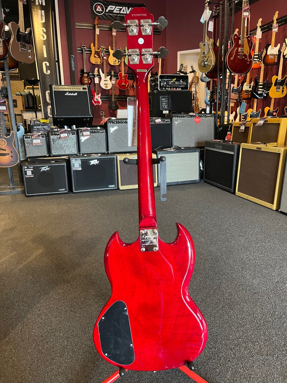 Epiphone SG E1 Bass Guitar - Cherry — Kentucky Music Epiphone SG E1 Bass Guitar - Cherry — Kentucky Music