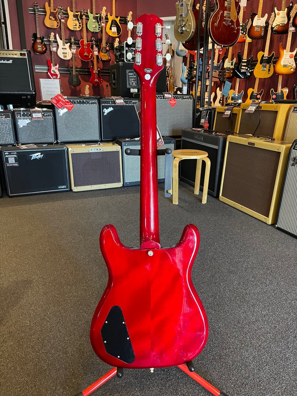 Epiphone Wilshire P-90s Electric Guitar - Cherry — Kentucky Epiphone Wilshire P-90s Electric Guitar - Cherry — Kentucky
