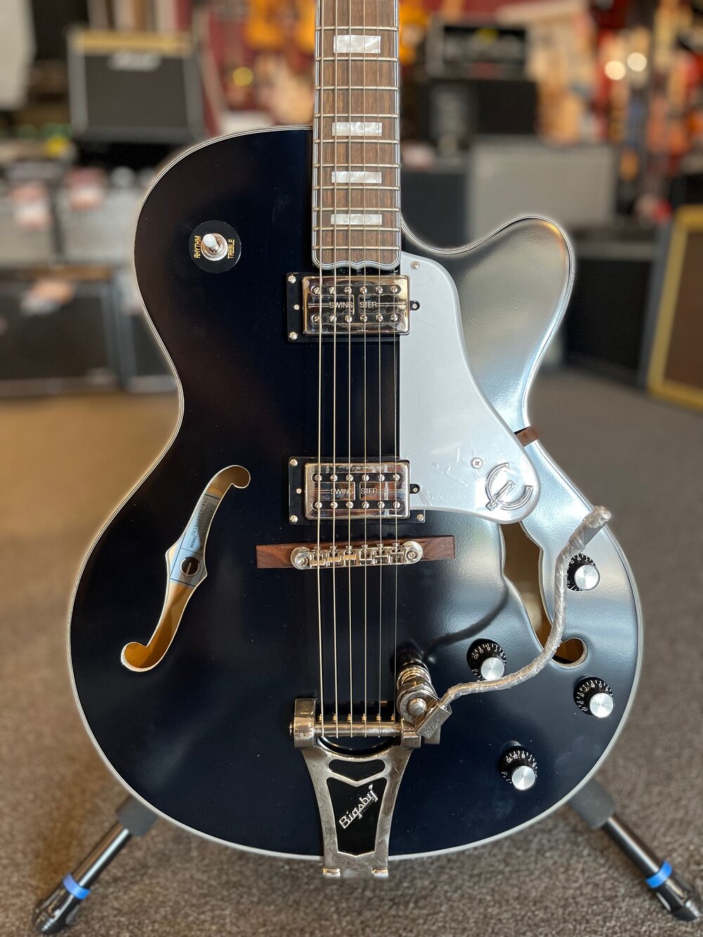 Epiphone Emperor Swingster Hollowbody - Black Aged Gloss