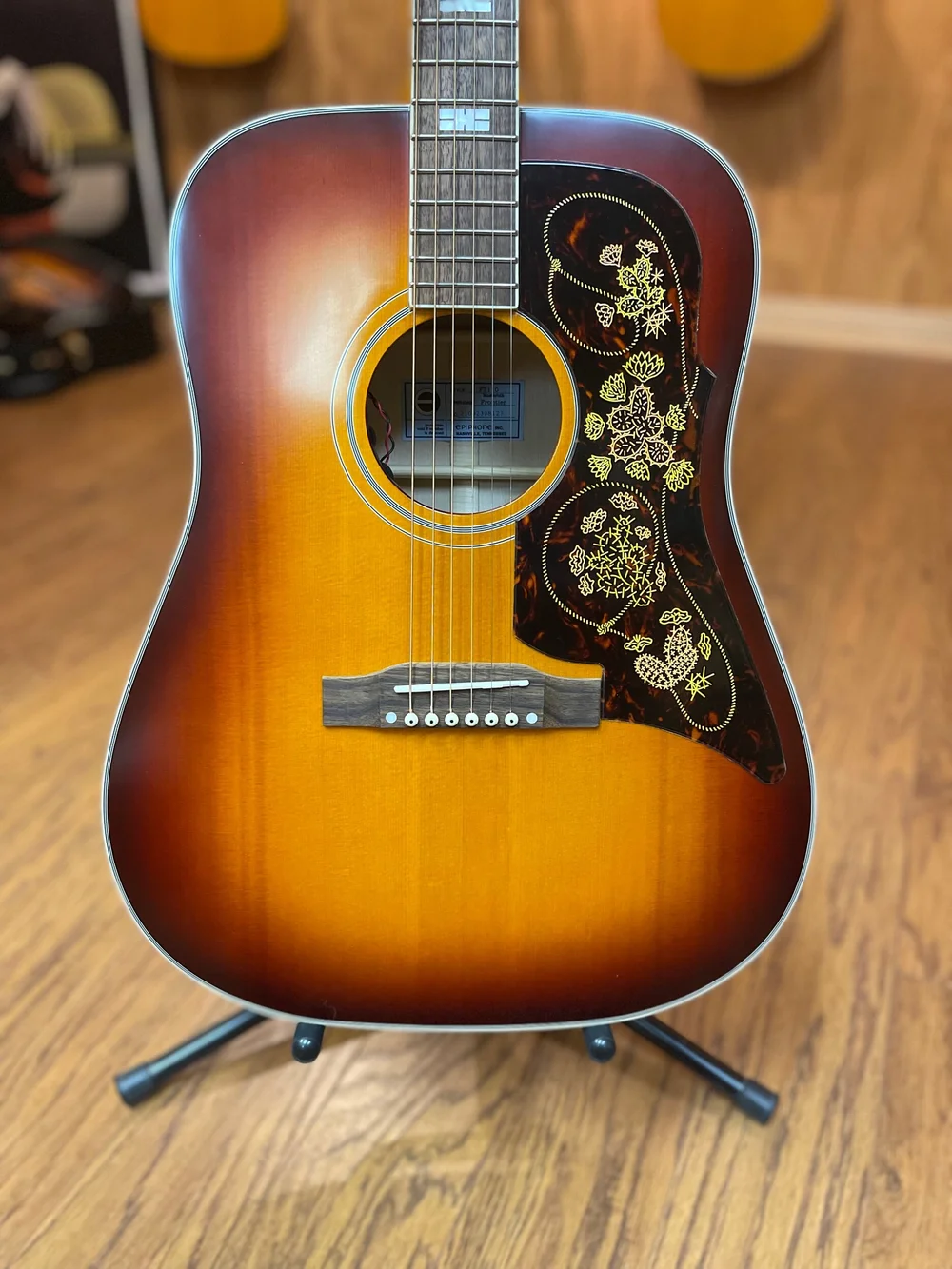 Epiphone Masterbilt Frontier Acoustic Electric Guitar Ice Tea Age