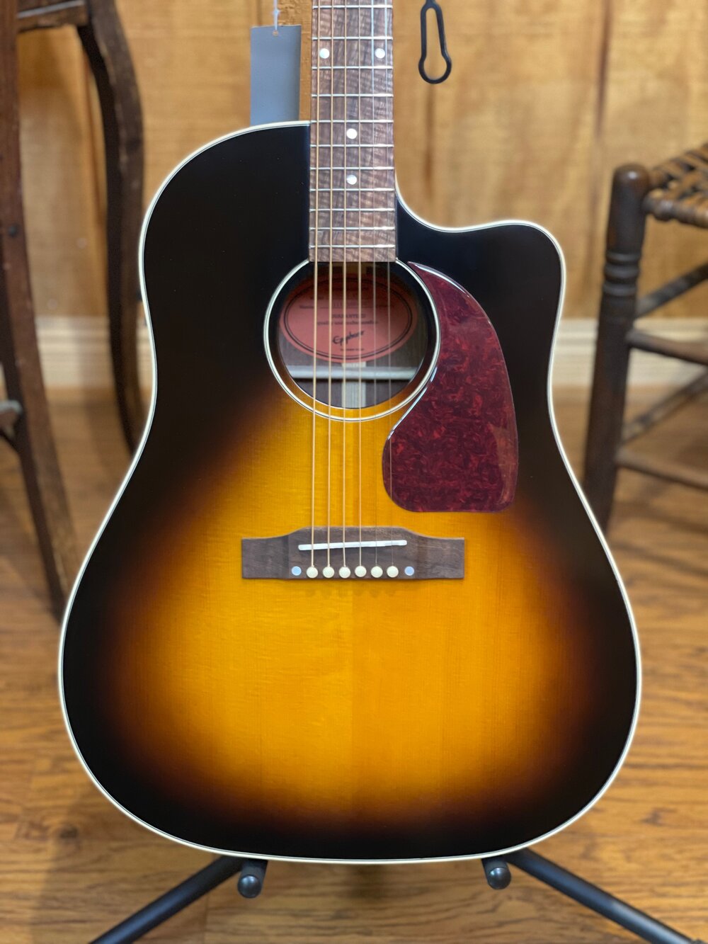 Epiphone J-45 EC Acoustic-Electric Guitar Aged Vintage Sunburst Gloss —  Kentucky Music