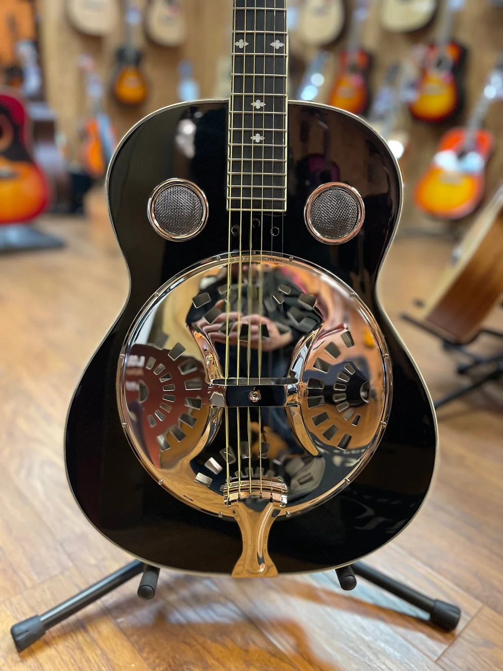 Rogue classic brass 2024 body resonator guitar