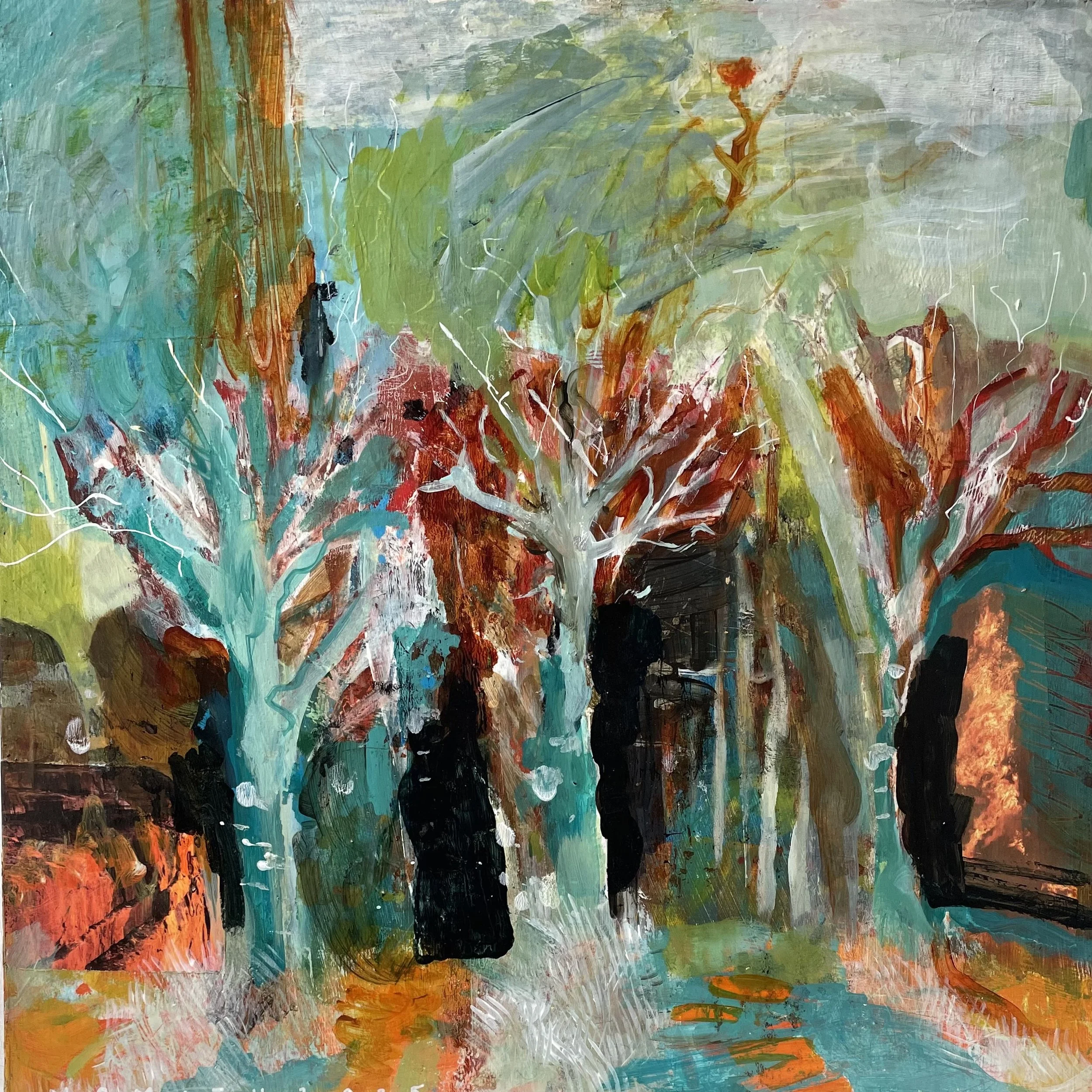 Incandescance
mixed media on wood, 44 x 44cm £650